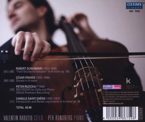 Schumann Franck Ruzicka Saint-Saens Cello Works - Classical Cello Music Collection for Relaxation, Study & Romantic Evenings