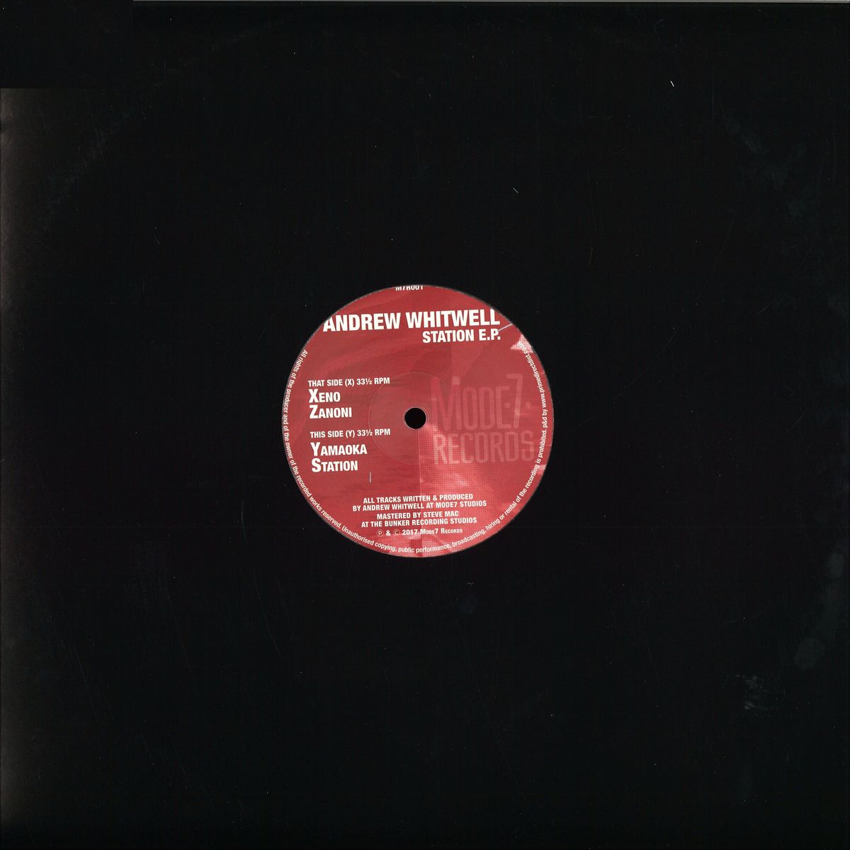 Andrew Whitwell – Station EP 12 Vinyl Record | Mode7 Records M7R001 | Perfect for DJ Sets & Electronic Music Collectors