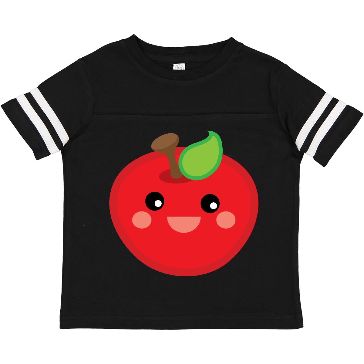 Inktastic Smiling Apple Toddler T-Shirt - Cute & Soft Cotton Tee for Boys & Girls - Perfect for Playdates, Daycare & Family Photos