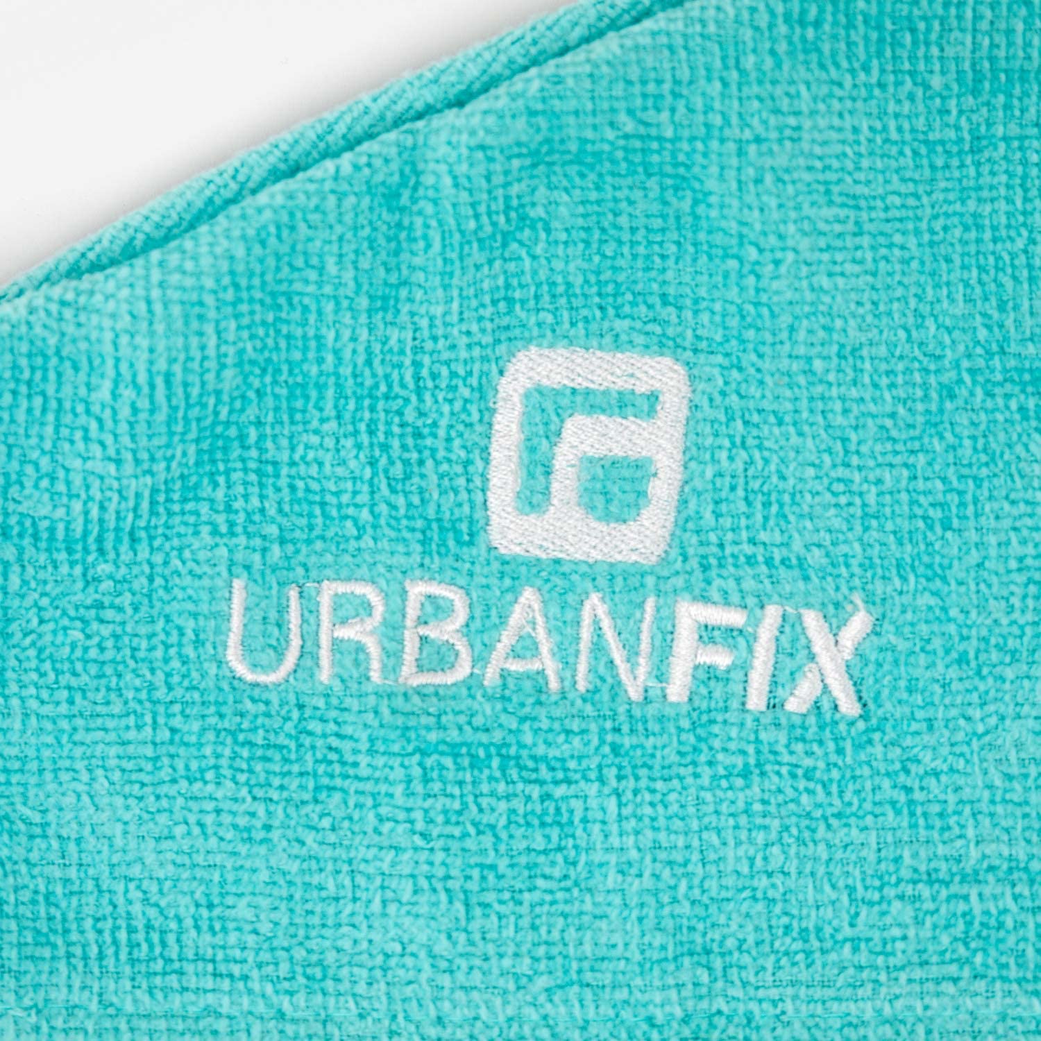 URBANFIX 100% Cotton Ultra Soft Hair Towel Wrap - Super Absorbent Microfiber Hair Drying Towel (360 GSM) | Salon Quality Hair Dry Cap & Bath Towel | Quick Dry for Wet Hair After Shower | Aqua Color (Set of 1) | Perfect for Home, Salon, Travel & Gym Use