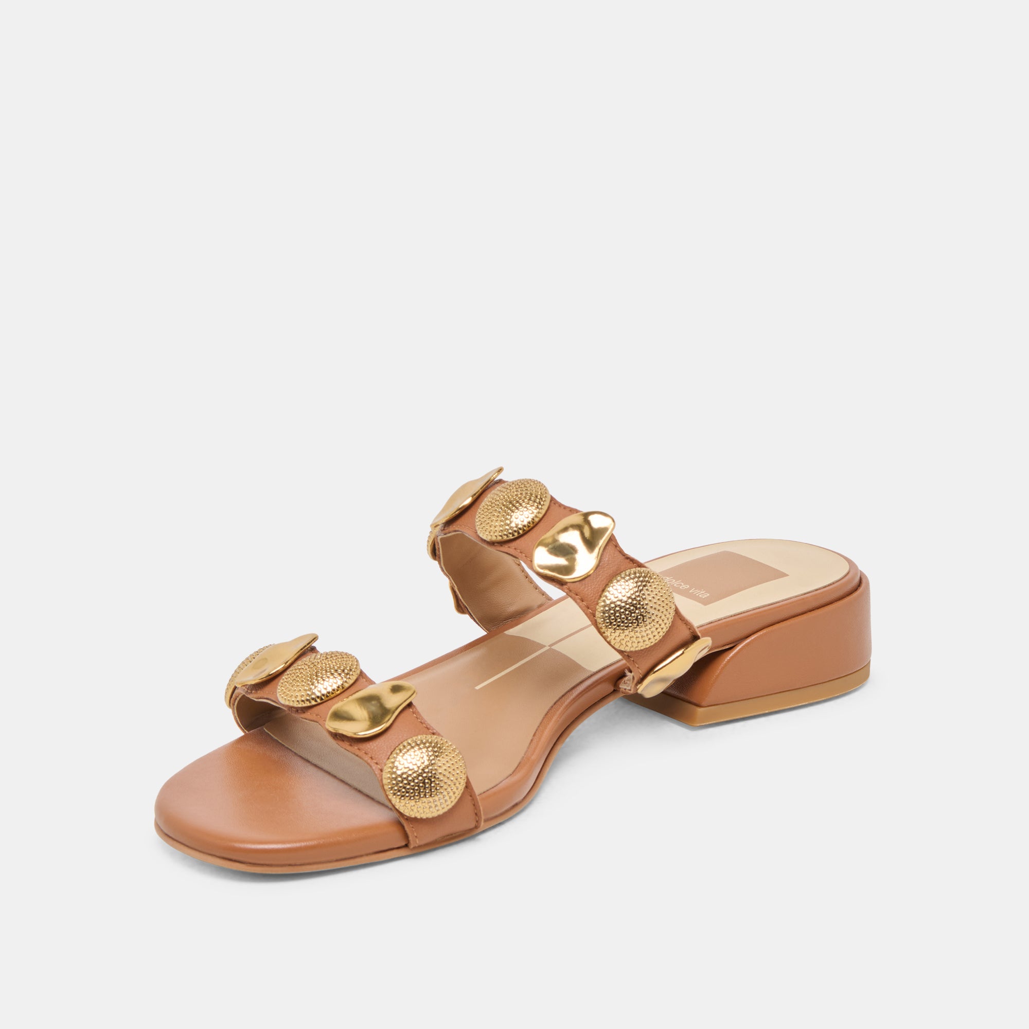 FARROW Women's Saddle Leather Sandals - Comfortable Casual & Dressy Strappy Slide Sandals for Summer, Beach, Vacation and Everyday Wear