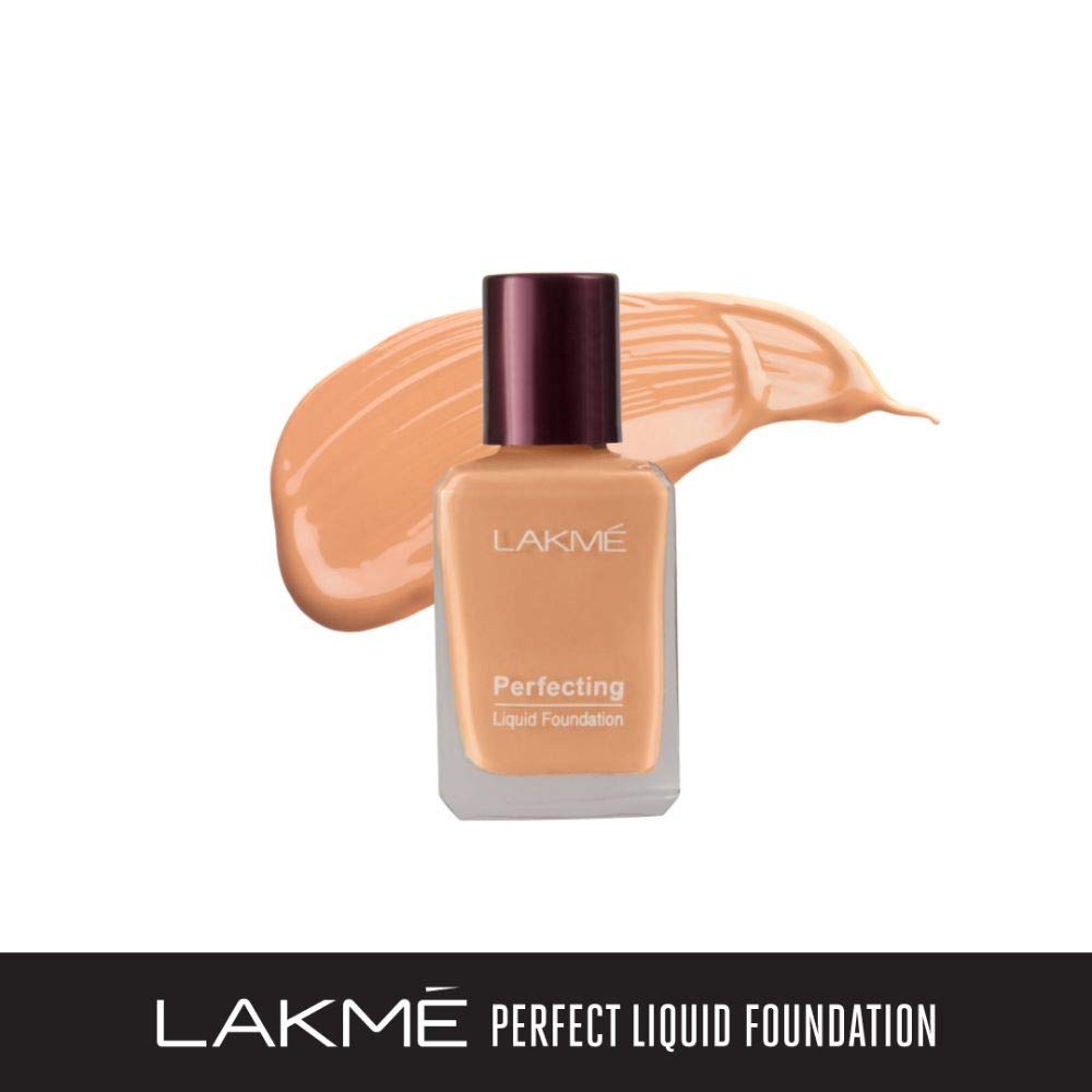 LAKMÉ Rose Natural Face Powder for Oily Skin - Soft Pink 40G & Perfecting Liquid Foundation in Shell 27Ml | Oil Control Makeup Set for Flawless Matte Finish | Daily Wear, Photo Shoots & Special Occasions