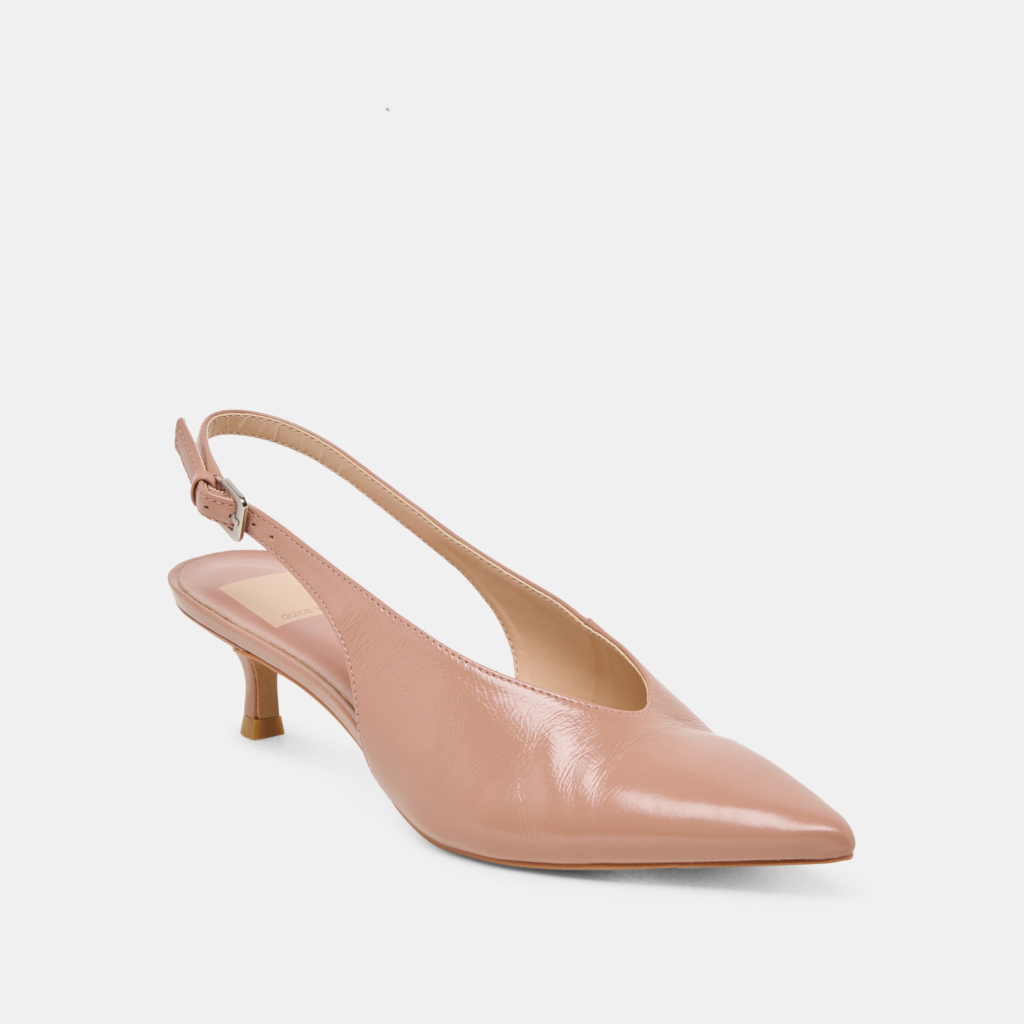 ALENNA Women's Whiskey Crinkle Patent Leather High Heels - Elegant Dress Shoes for Parties, Weddings & Evening Events