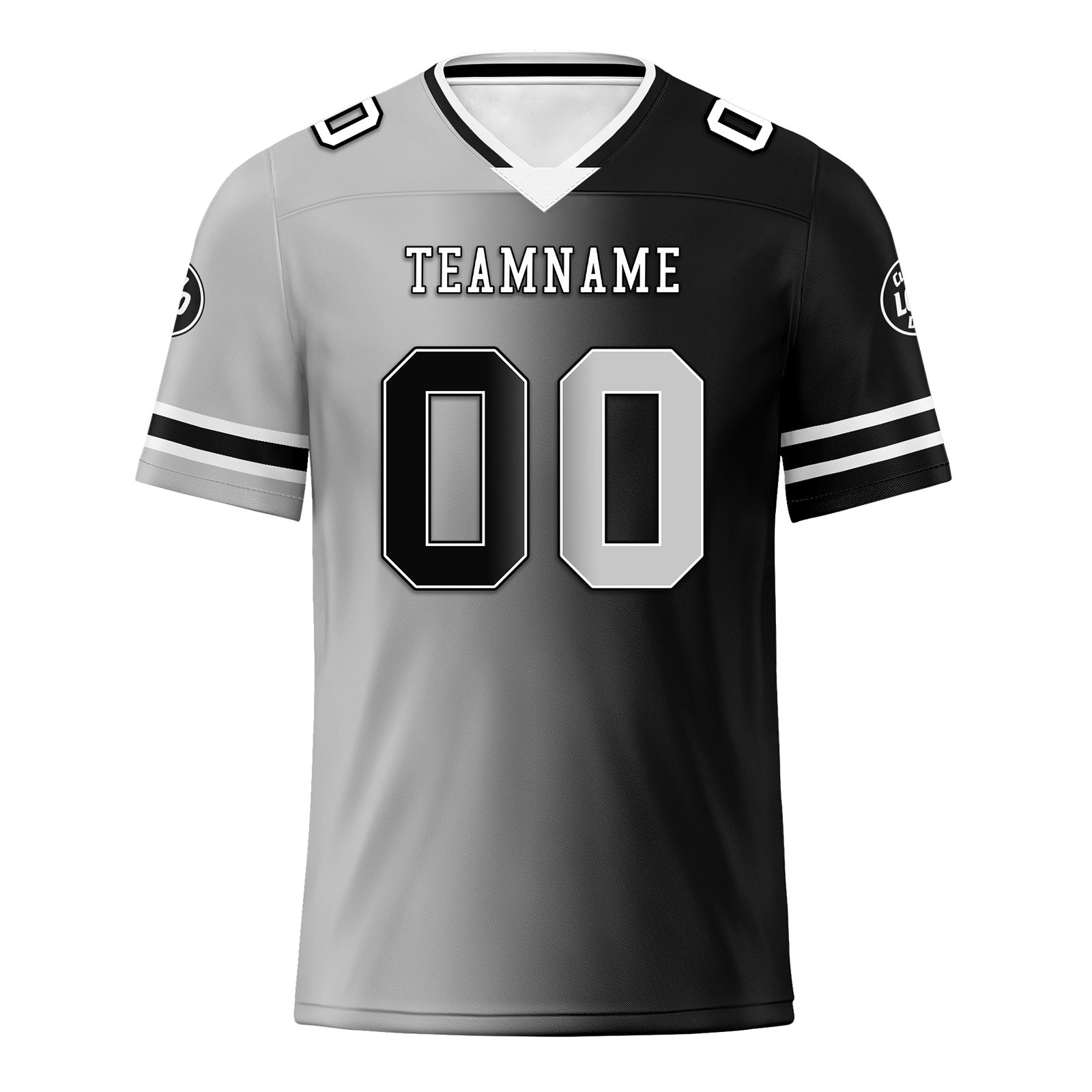 Custom Grey & Black Las Vegas Personalized Authentic Football Jersey FBJ02 D028017 26 - Perfect for Game Day, Tailgating & Fan Events