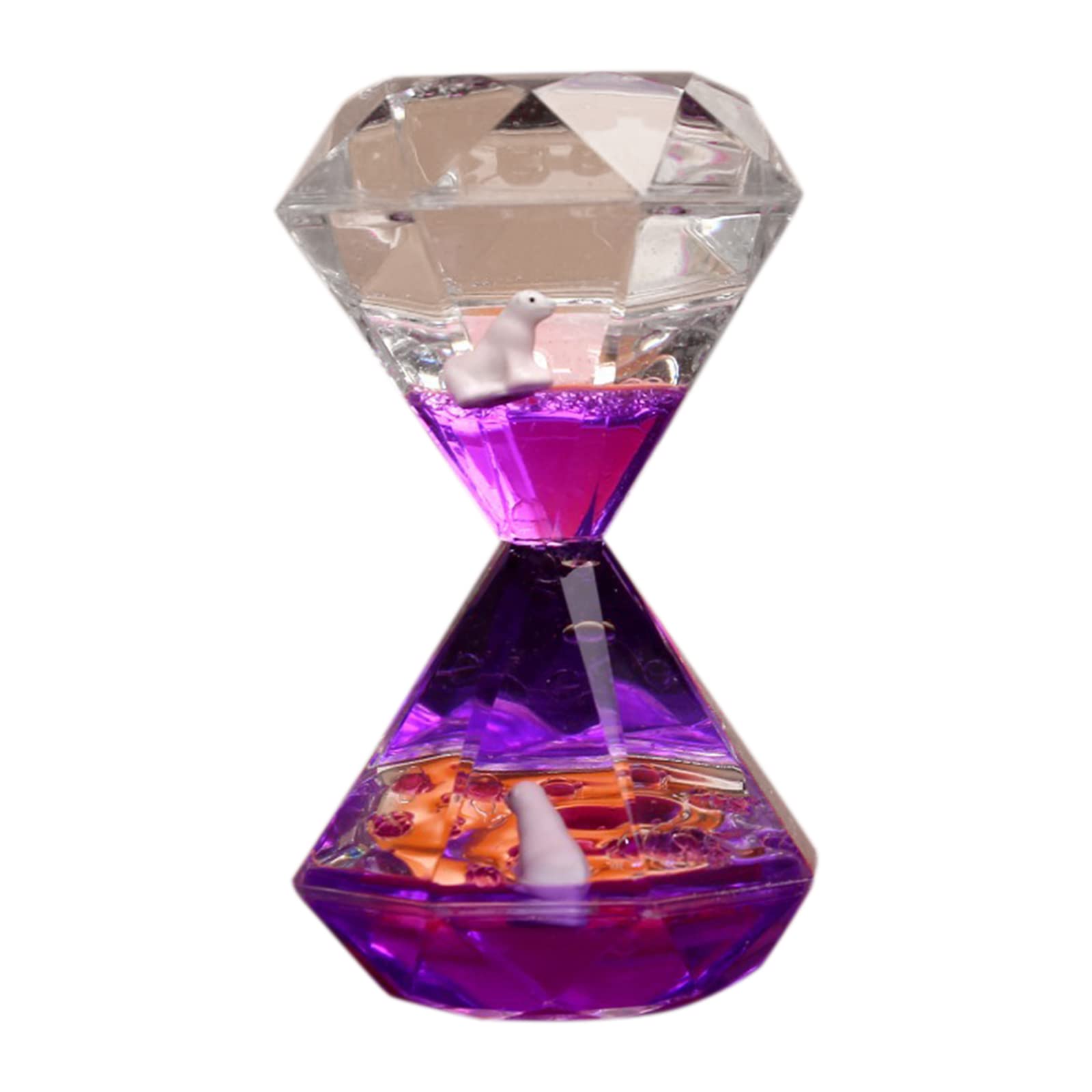 Liquid Motion Bubbler Timer - Sensory Stress Relief Toy for Kids & Adults with ADHD/Autism, Calming Desk Decor for Home Office - Animal Theme | Perfect for Anxiety Relief, Focus Aid and Relaxation Therapy