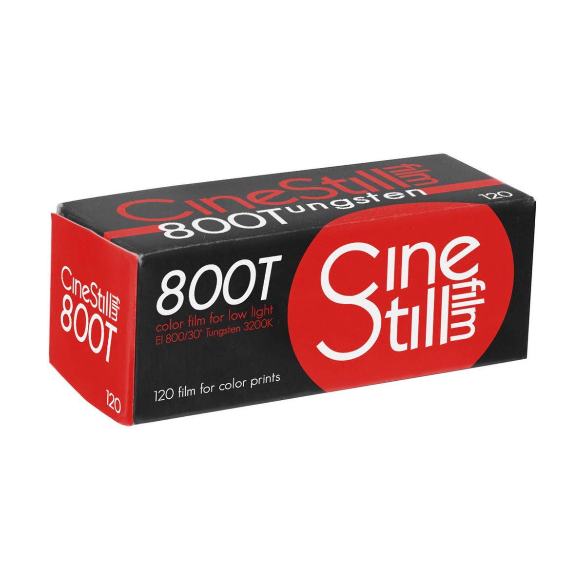 CineStill 800Tungsten 120 Color Negative Film (One Roll) - Perfect for Low Light Photography, Cinematic Shots & Nighttime Street Photography