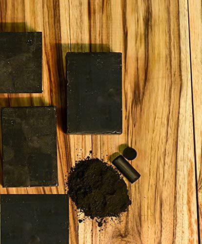 Organic Activated Charcoal Soap Bar - 2 Pack | 250g Natural Detox & Deep Cleansing Face & Body Soap | Handmade Chemical-Free with Plant Extracts | For Acne, Oily Skin & Blackhead Removal | Eco-Friendly Bath & Shower Gift Set
