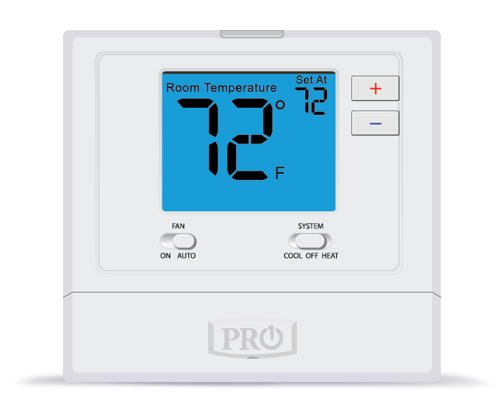 PRO1 IAQ T701 Non-Programmable Electronic Thermostat - Digital Temperature Control for Home & Office - Perfect for HVAC Systems & Energy Savings