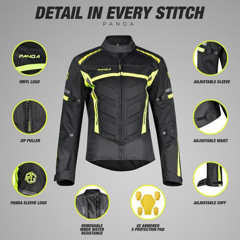**Women's CE Armor Motorcycle Jacket - Waterproof All-Season Touring & Dual Sport Biker Jacket for Women - Perfect for Adventure Riding & Commuting**