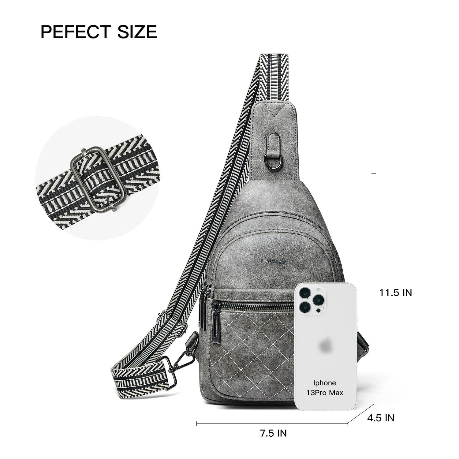 Women's Sling Bag - Faux Leather Crossbody Purse for Travel & Daily Use