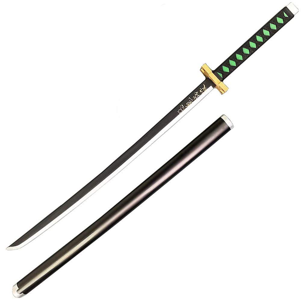 Authentic Tokitou Muichiro Cosplay Katana Sword Replica with Scabbard - Perfect for Anime Conventions, Halloween Costumes & Samurai Themed Parties
