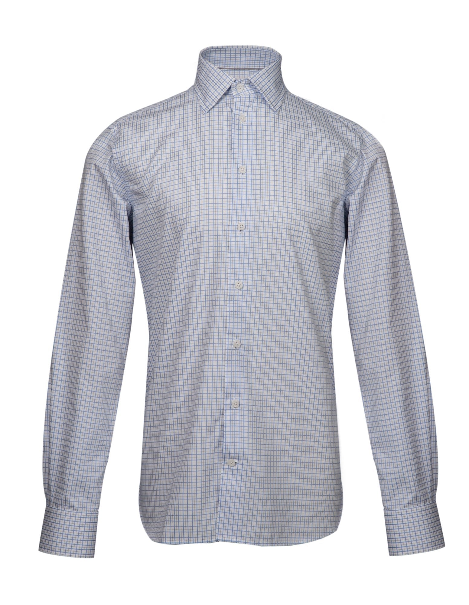 HENRY SARTORIAL Classic Fit Checkered Cotton Blend Casual Shirt for Men - Blue/Brown Plaid - Perfect for Office, Business Meetings & Smart Casual Outfits