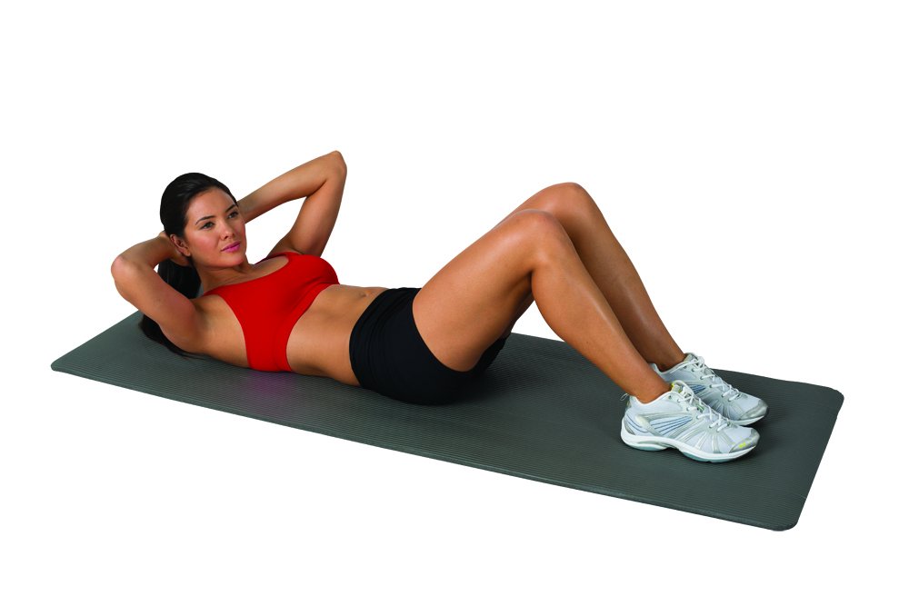 Bally Total Fitness 10mm Thick Exercise Mat - Non-Slip Yoga Mat for Home Workouts, Pilates & Gym Floor Protection - Premium High-Density Foam for Comfort & Support