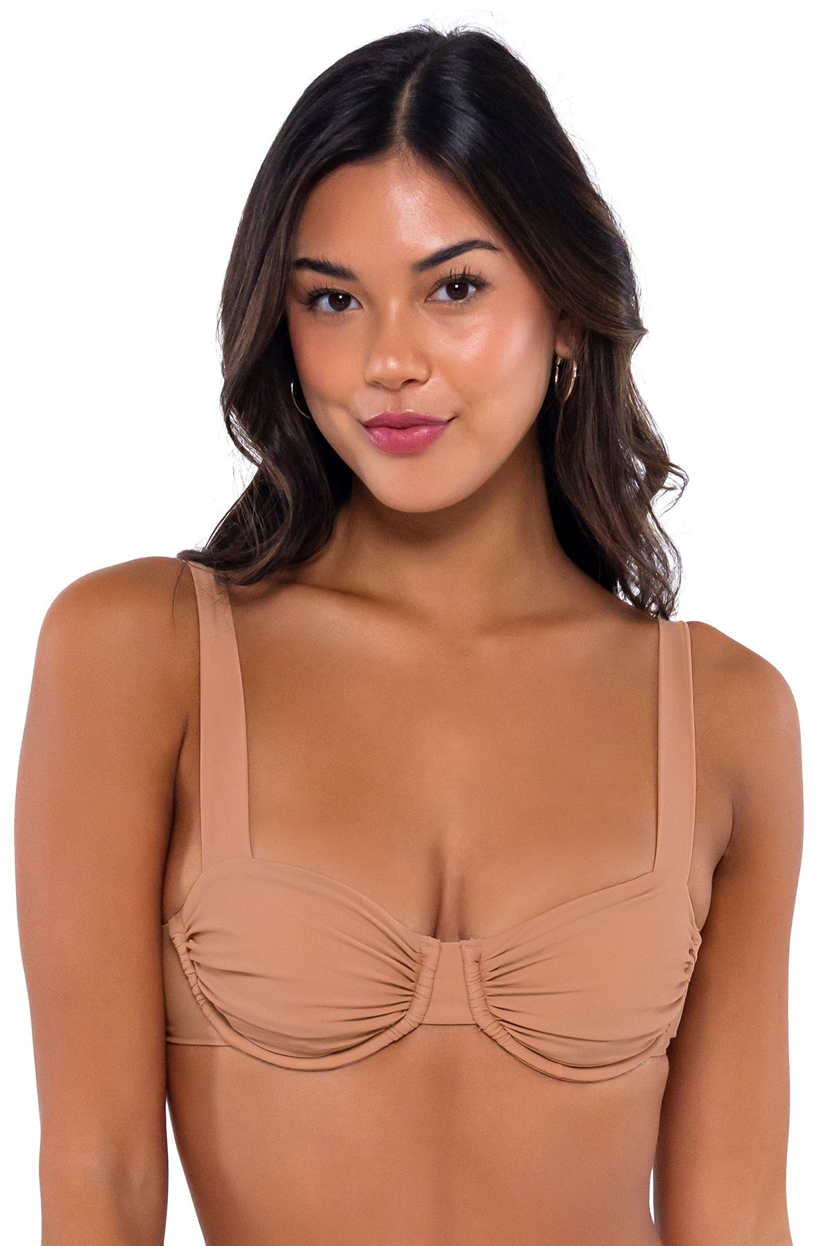 B Swim Amaretto Cassidy Bikini Top - Women's Sexy Swimwear for Beach & Pool - Perfect for Summer Vacations, Tropical Getaways & Resort Wear