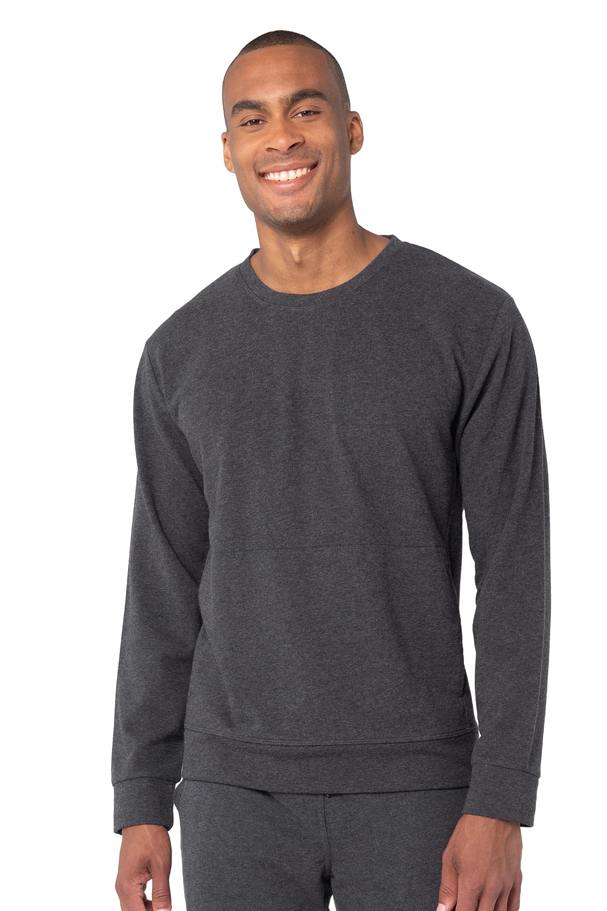Pure & Simple Men’s Crew Neck Sweatshirt - Soft Cotton Casual Pullover for Everyday Wear - Perfect for Work, Gym & Outdoor Activities
