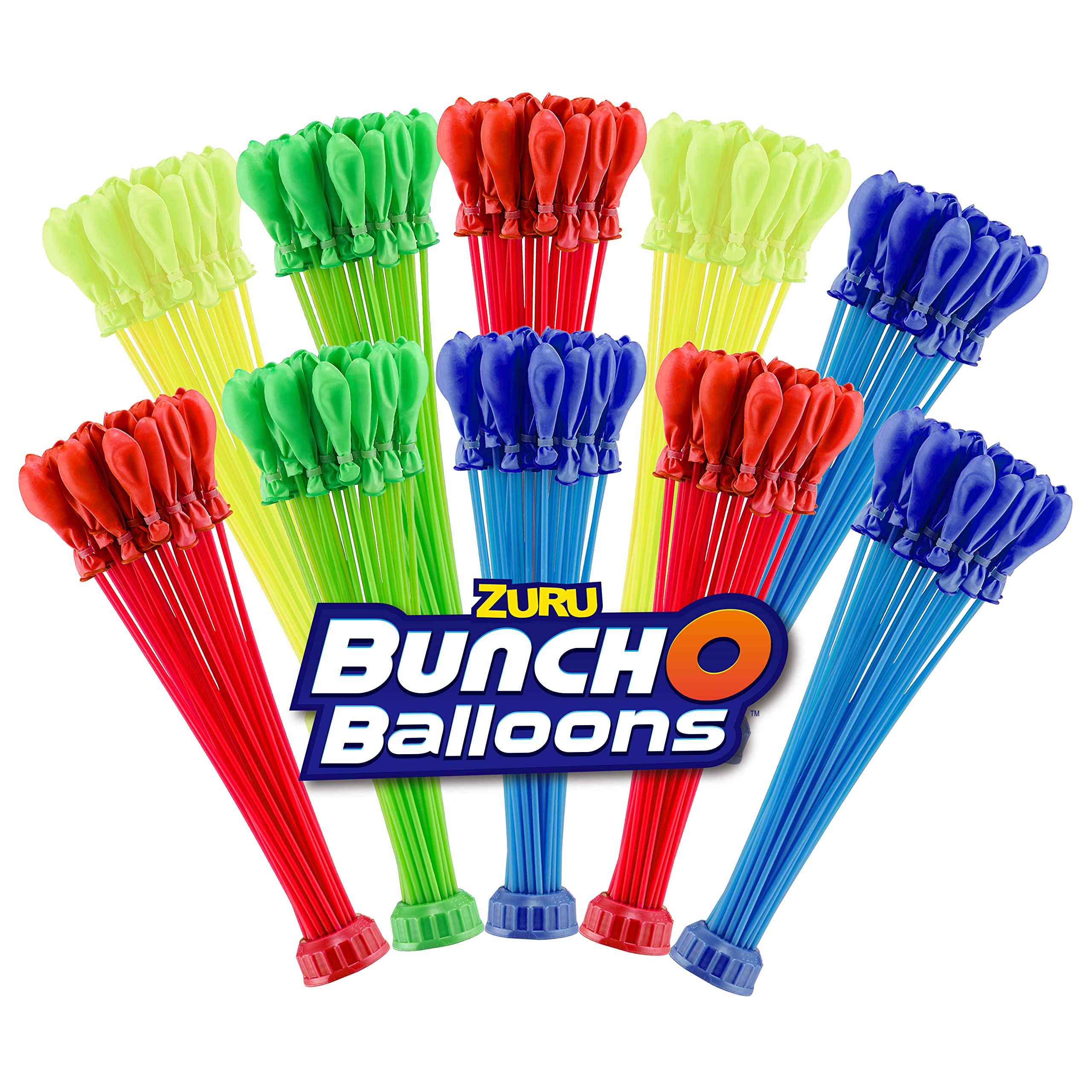 ZURU Bunch O Balloons 350+ Rapid-Filling Self-Sealing Water Balloons (10 Bunches, Multi-Colored) for Outdoor Summer Fun - Perfect for Kids Parties, Backyard Games & Family Gatherings