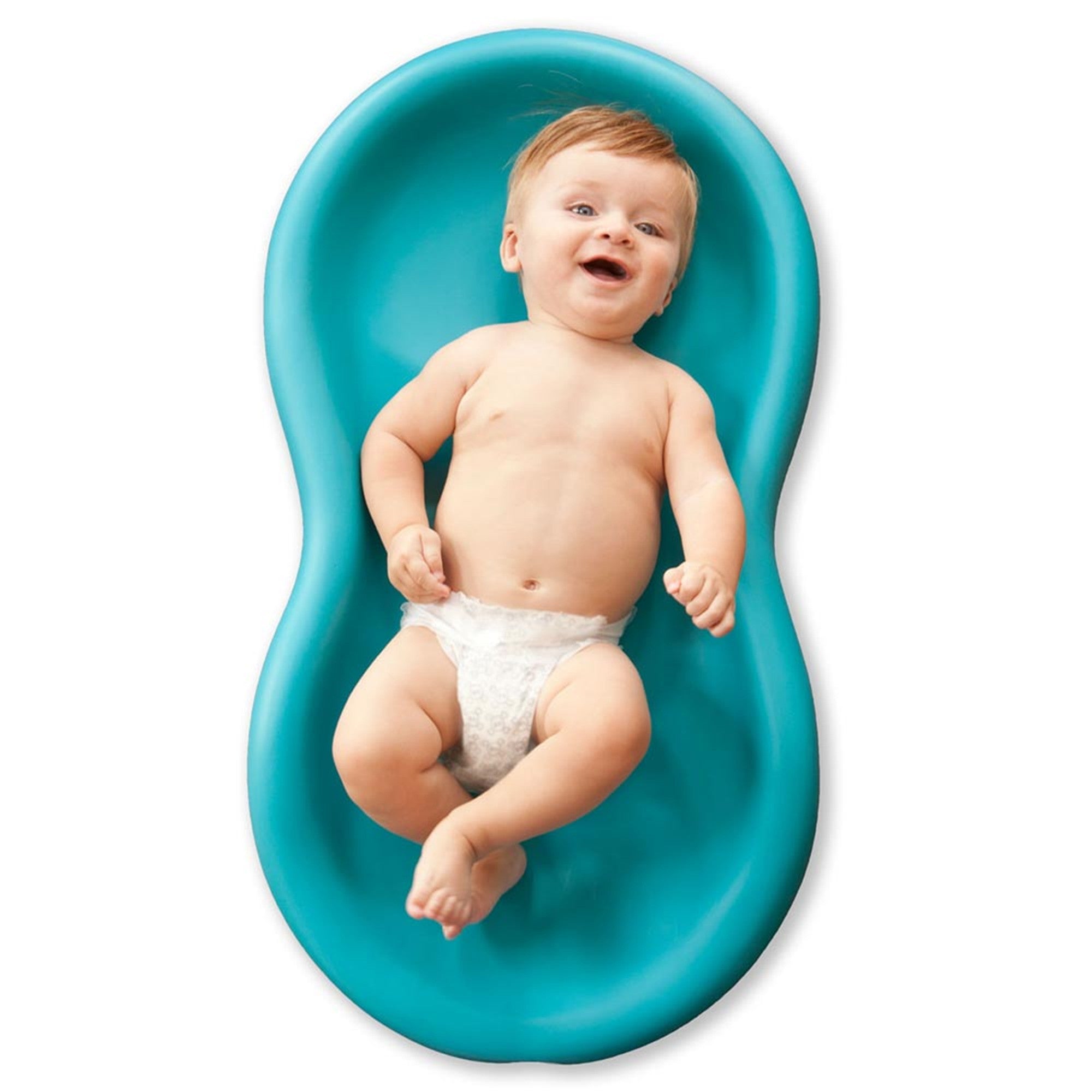 Keekaroo Peanut Changer Baby Diaper Changing Pad - Waterproof, Non-Slip & Ergonomic Design in Aqua Blue | Perfect for Nursery, Daycare & On-The-Go Parents