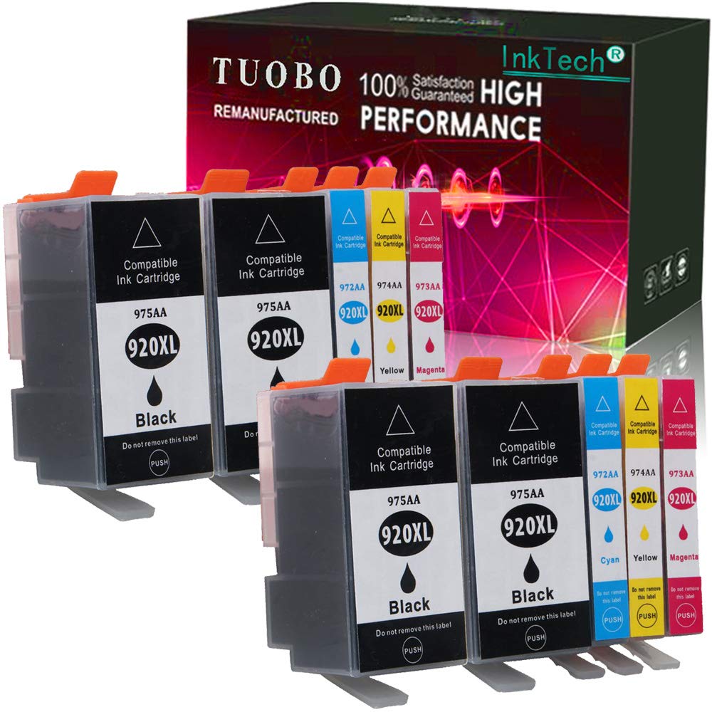 HP 920XL Compatible Ink Cartridge Replacement (2 Sets + 2 Black) - Works with Officejet 6500 6500A 7500 7500A 7000 6000 E709 E710 Printers - Perfect for Home Office & Small Business Printing Needs