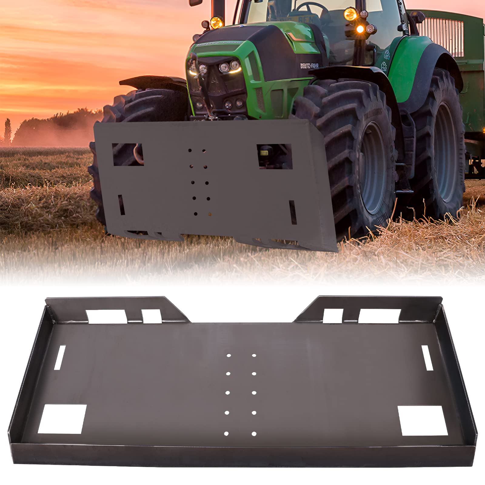 Universal Skid Steer Quick Attach Plate - 1/3