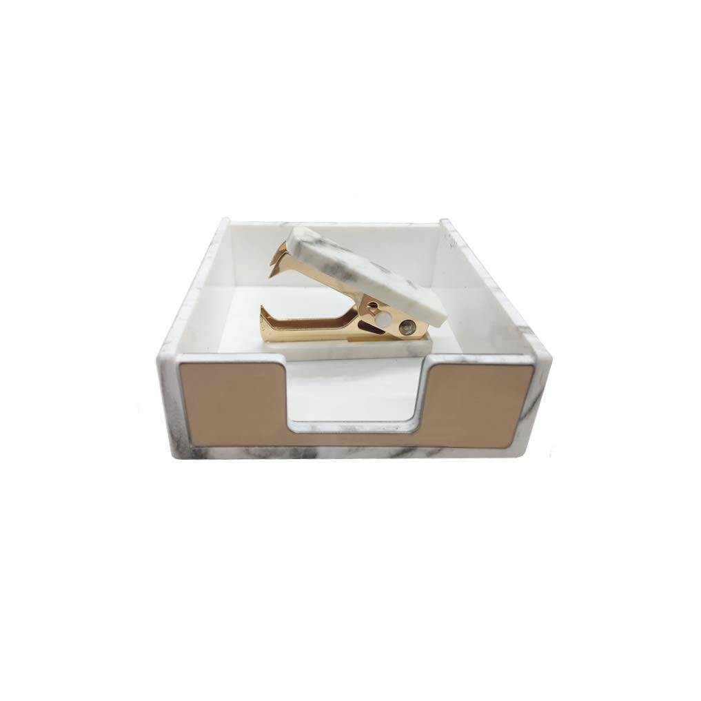 2 Pack Gold Glitter Staple Remover - Marble Print Metal Jaws for Home & Office Desks