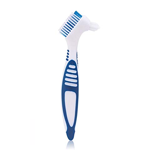 Anjetan 4PCS Denture Cleaning Brush Set - Portable Denture Accessories for Retainers & False Teeth - Perfect for Travel & Daily Oral Care