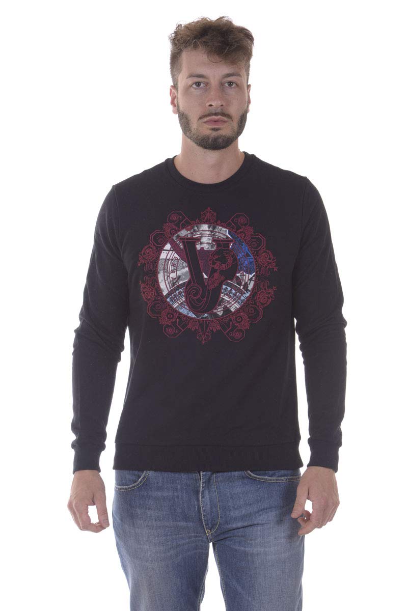 Versace Jeans Men's Hoodie Sweatshirt - Stylish & Comfortable Pullover for Casual Wear, Street Fashion & Everyday Outfits