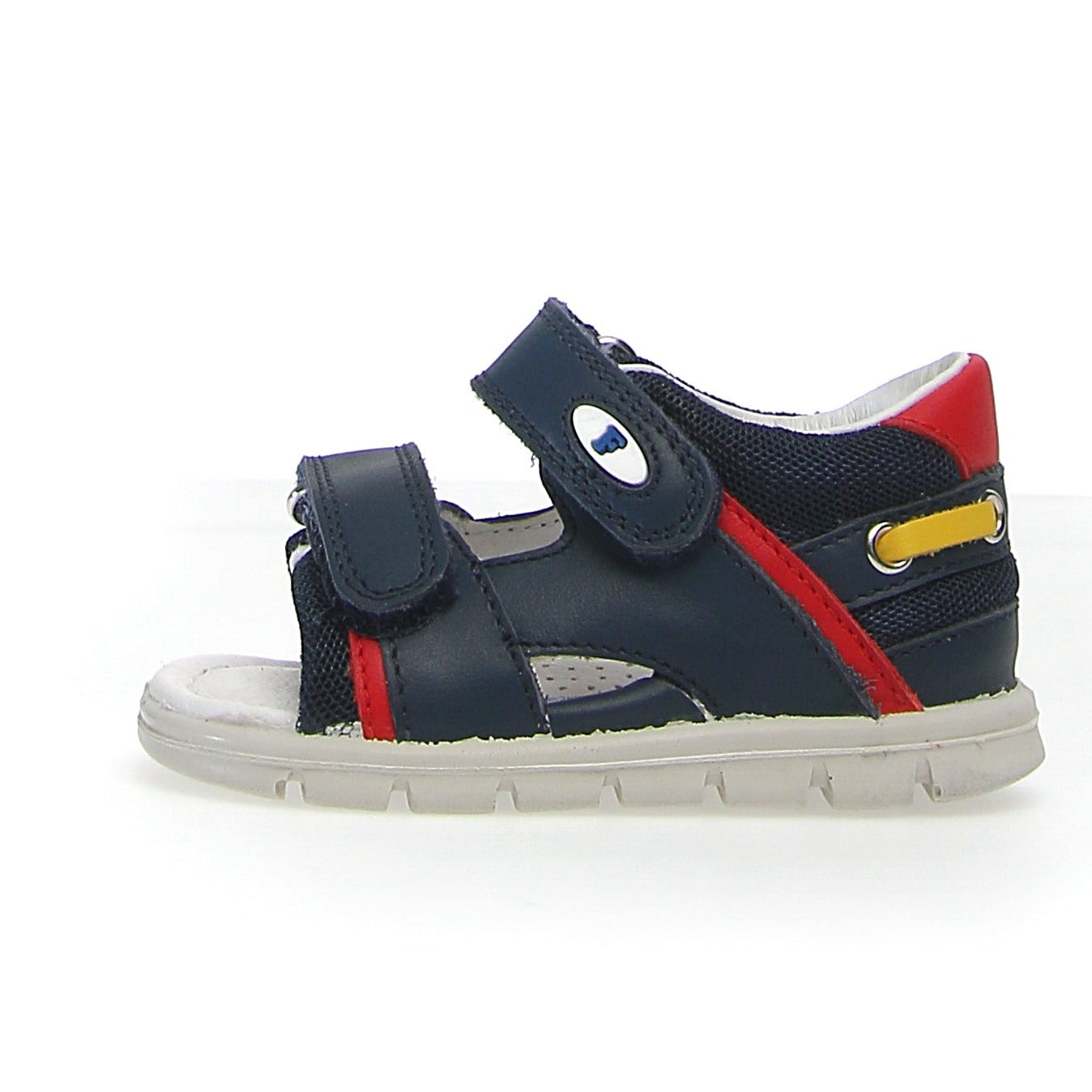 Falcotto Kids Mojave Sandals for Boys and Girls - Navy/Red | Comfortable & Durable Summer Beach Shoes for Outdoor Play and Casual Wear