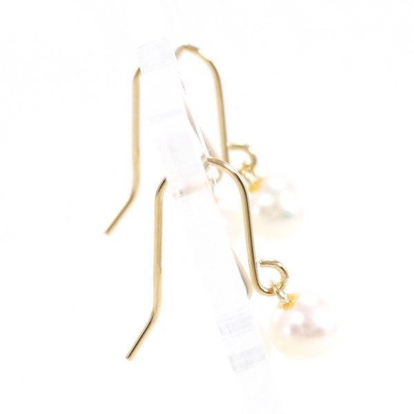 18K Yellow Gold Pearl Earrings for Women - Classic Elegant Stud Earrings with Real Pearls - Perfect for Weddings, Parties & Special Occasions