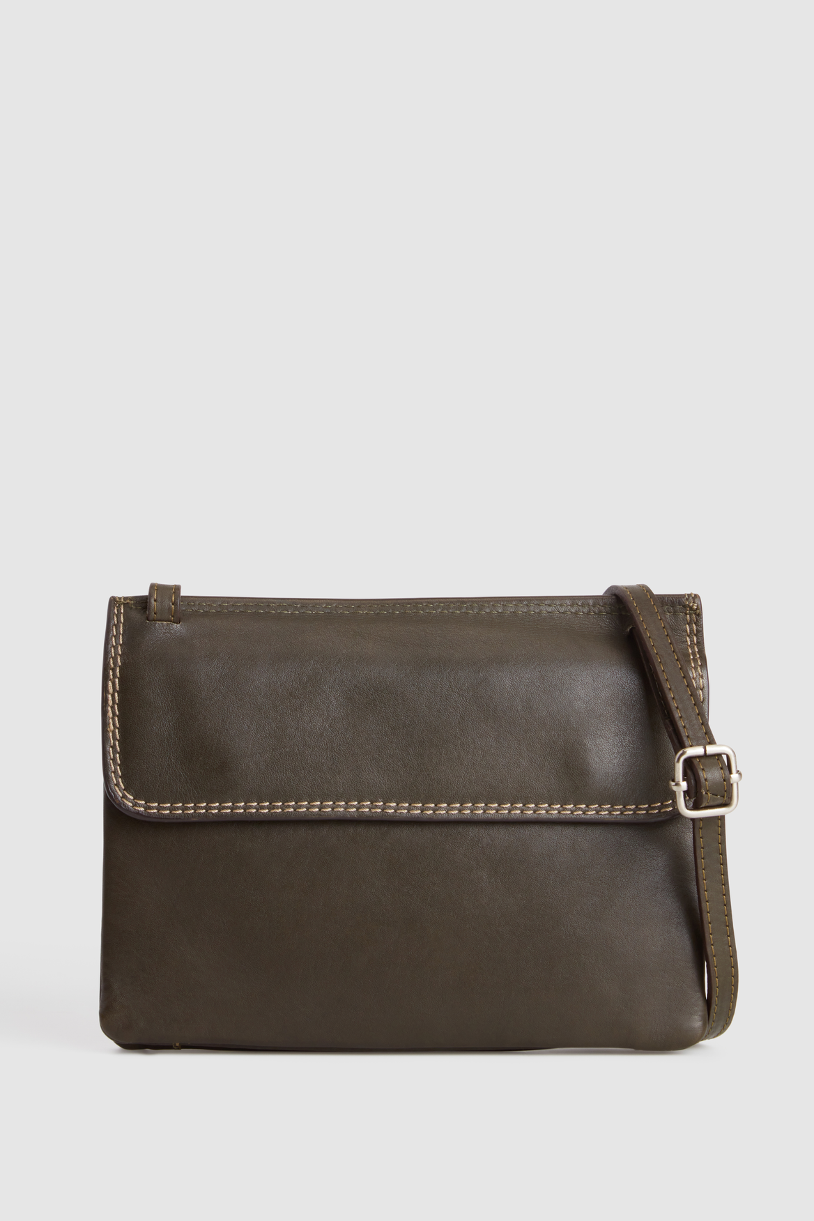 Genuine Maya Leather Double Flap Crossbody Bag for Women - Stylish Shoulder Purse with Adjustable Strap, Perfect for Work, Travel & Everyday Use