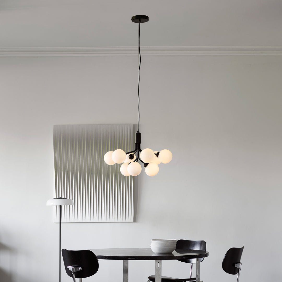 Apiales 9-Light Crystal Chandelier - Elegant Modern Ceiling Light Fixture for Dining Room, Bedroom, Living Room & Foyer Decor