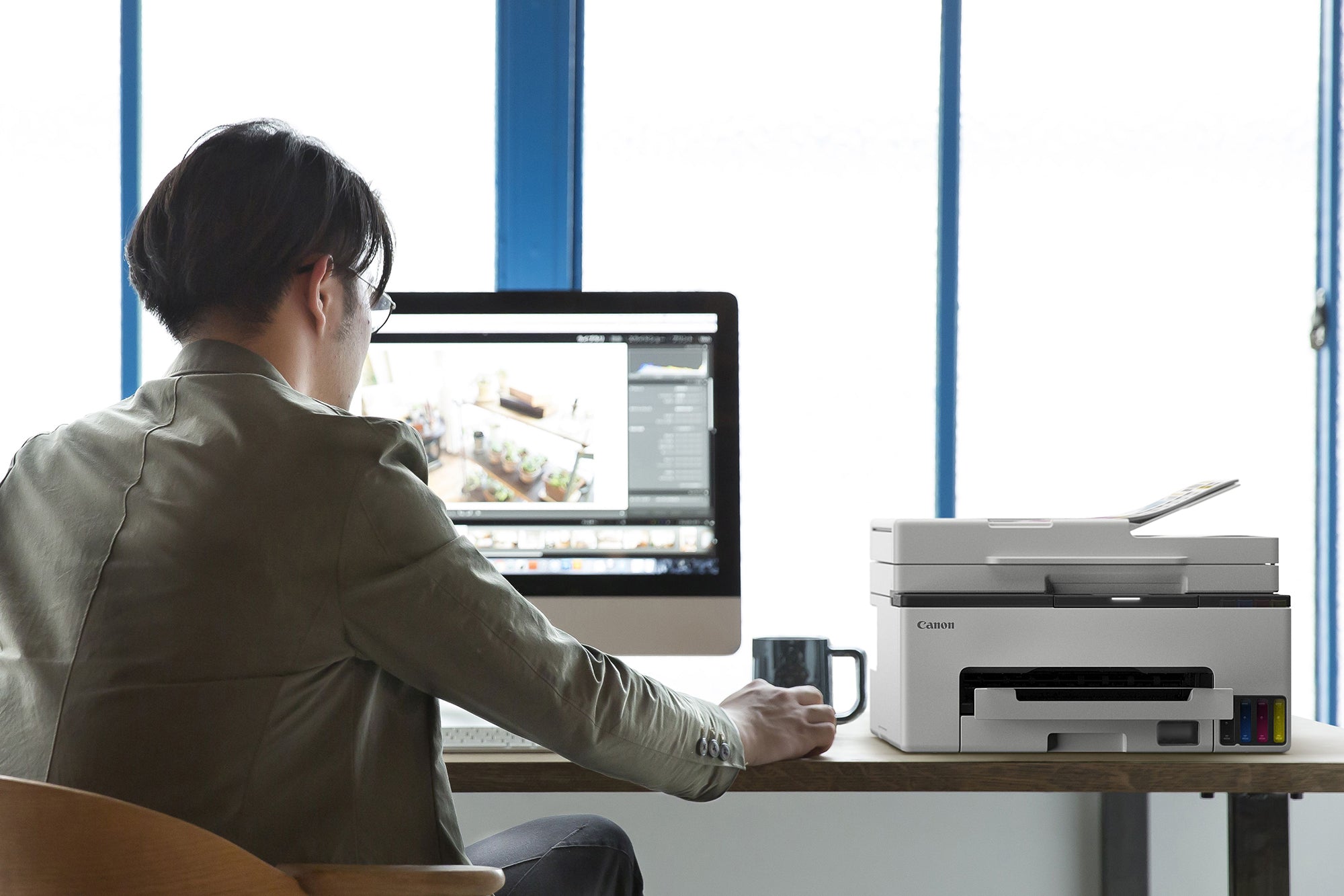 Canon MAXIFY GX2070 Wireless Business Inkjet All-in-One Printer - High-Yield Ink Tank for Office, Home Office & Small Business Printing Needs