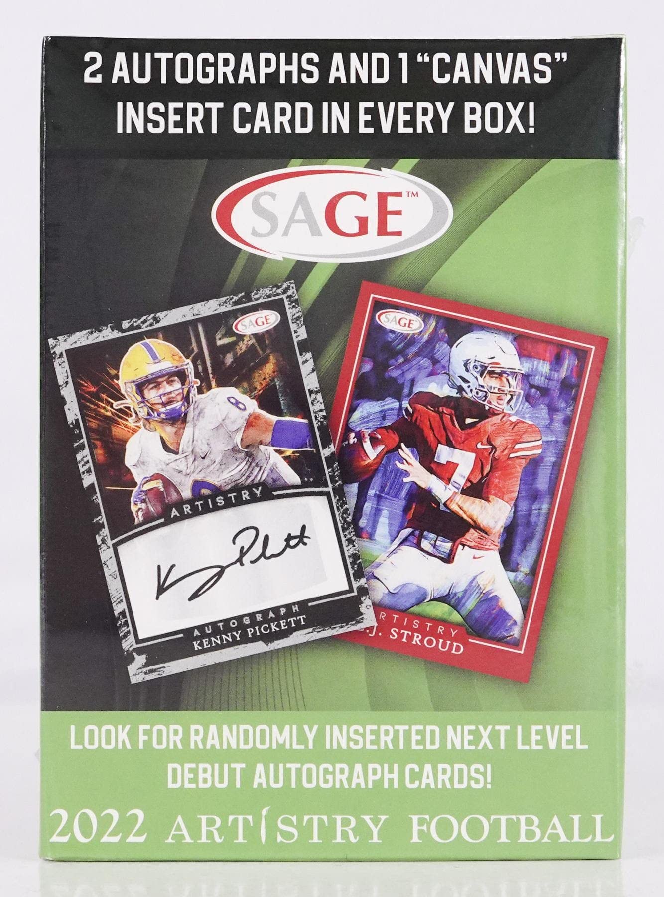 2022 Sage Artistry Football Blaster Box - Premium Trading Cards for Collectors & Fans - Perfect for Gifts, Investments, and Game Day Excitement