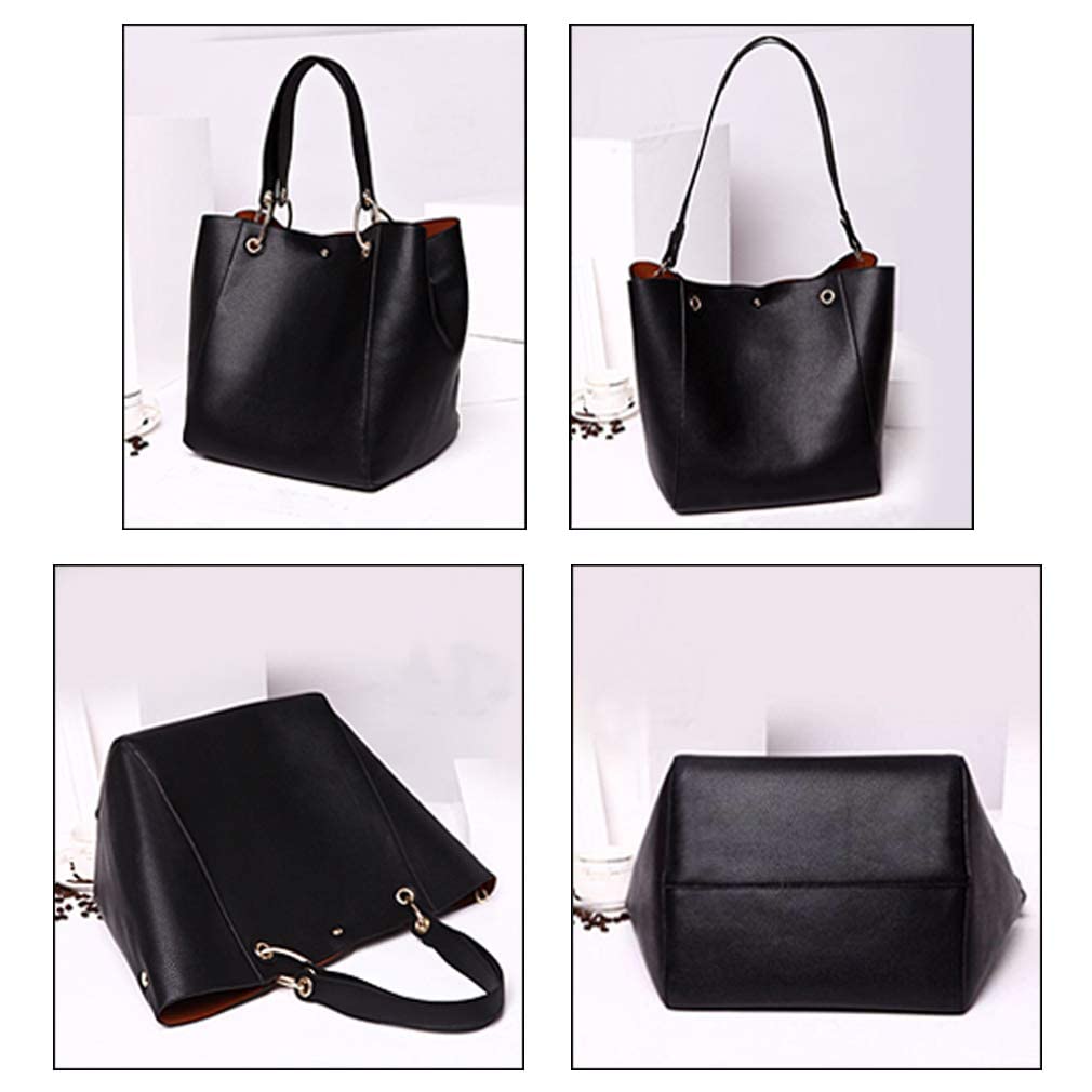 Stylish Large PU Leather Tote Bag for Women - Waterproof Shoulder Bag & Top Handle Work Purse - Perfect for Office, Shopping & Travel Accessories