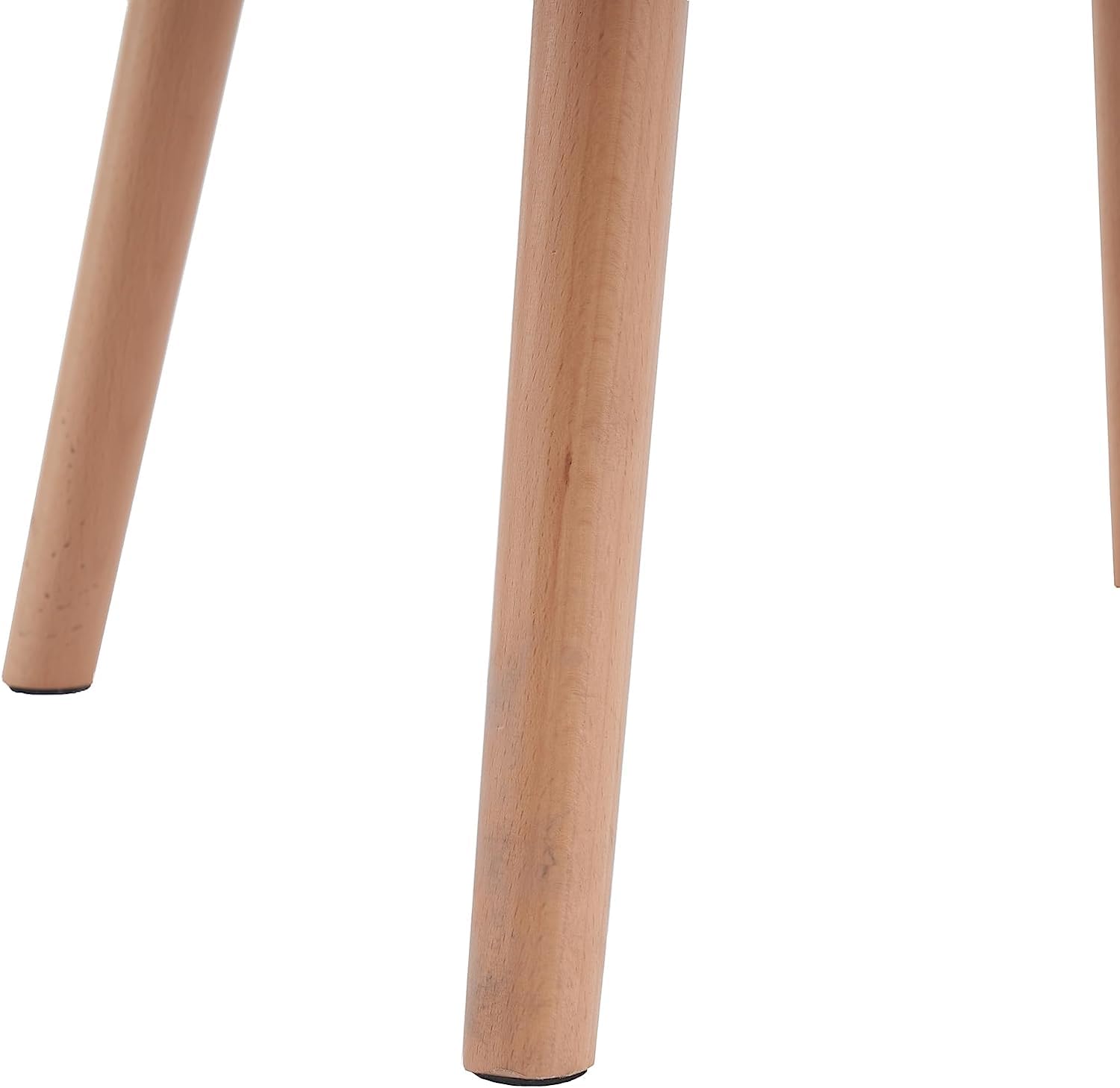 Modern Dining Chairs Set of 2 - Solid Wood Legs Kitchen & Accent Chairs for Dining Room, Living Room, Club or Guest Use - White (Perfect for Home Decor, Restaurant, Cafe & Office Settings)