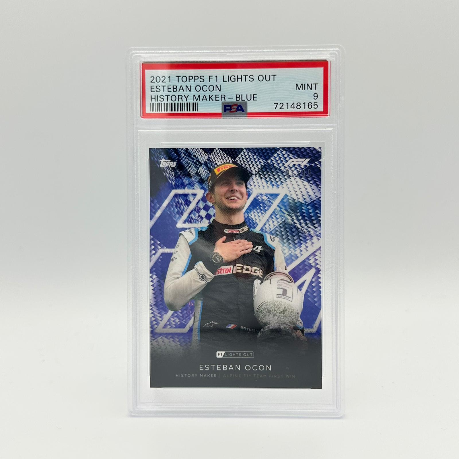 PSA 9 Graded 1991 Esteban Ocon History Maker Trading Card - Perfect for Sports Collectors, Autograph Display & Racing Memorabilia Collections