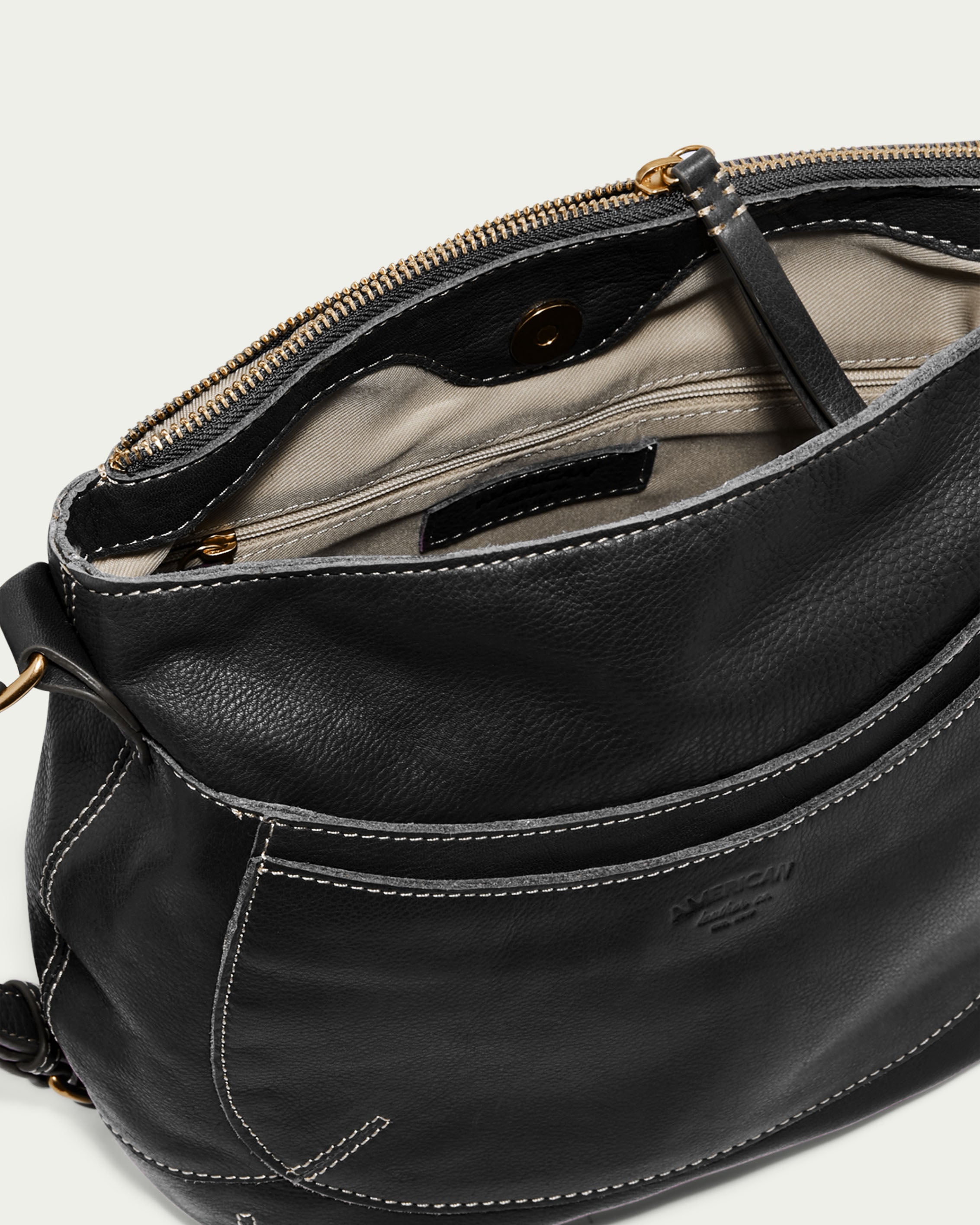 Beech Double Entry Crossbody Bag for Women - Stylish & Functional Leather Shoulder Purse - Perfect for Work, Travel & Everyday Use