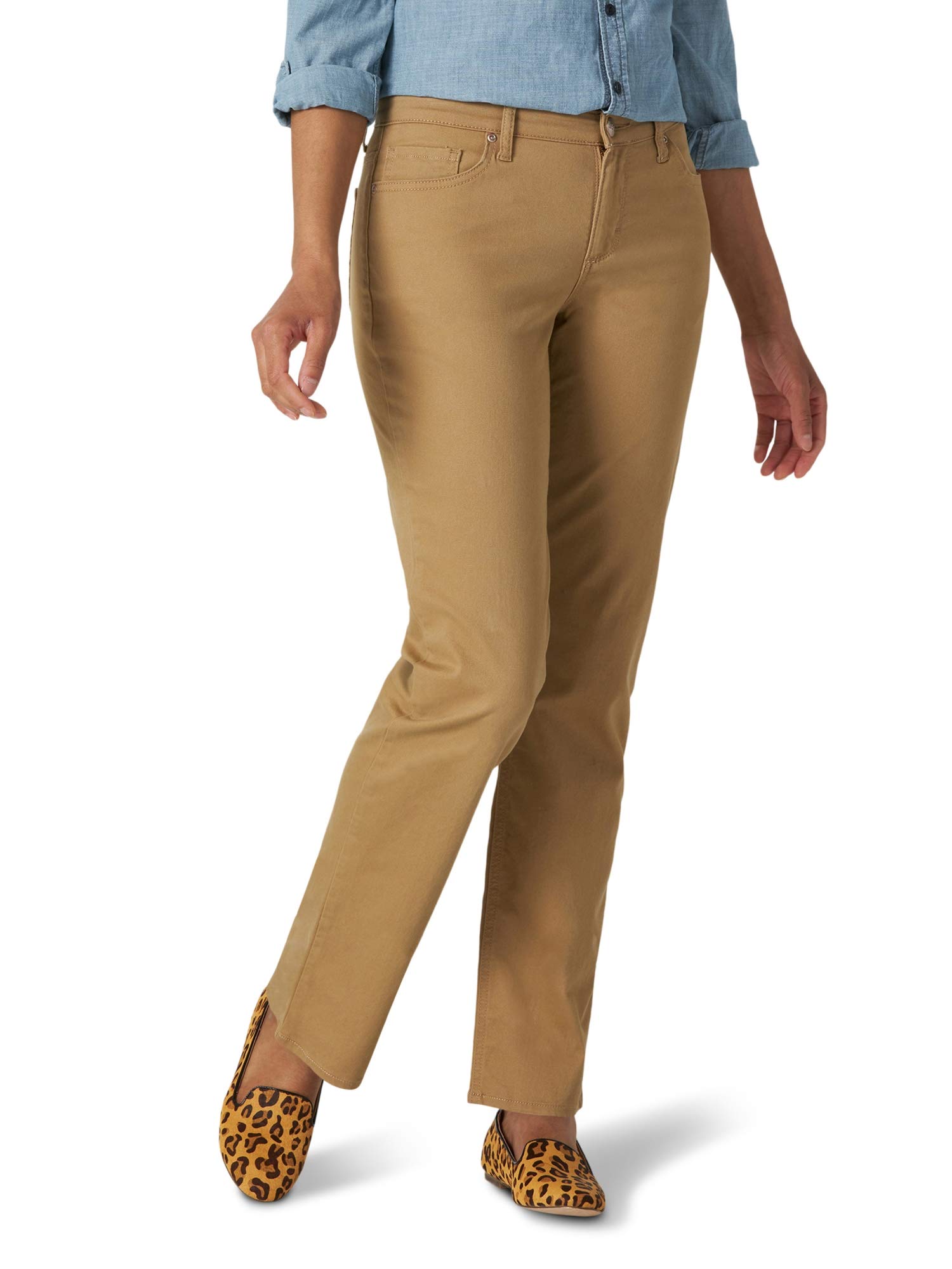 Lee Women's Relaxed Fit Straight Leg Jean - Comfortable Stretch Denim Pants for Casual Wear & Everyday Outfits | Perfect for Work, Weekend & Travel