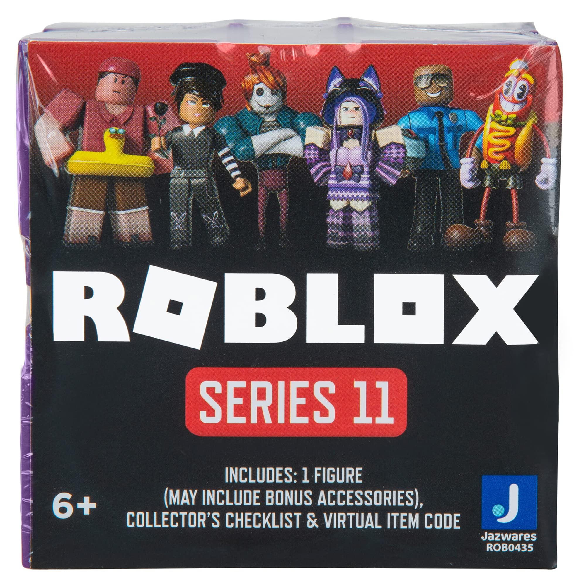 Roblox Action Collection - Series 11 Mystery Figure 6-Pack with 6 Exclusive Virtual Items | Perfect for Kids, Collectors & Gamers | Great Gift for Birthday & Holidays
