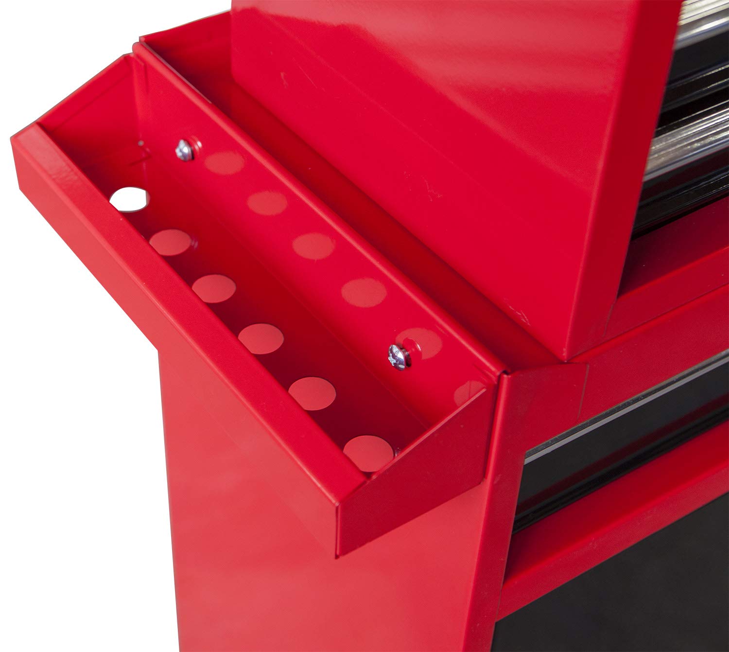 Torin ATBT1204B-RB 4 Drawer Rolling Tool Chest with Detachable Storage Cabinet & Adjustable Shelf - 10.98
