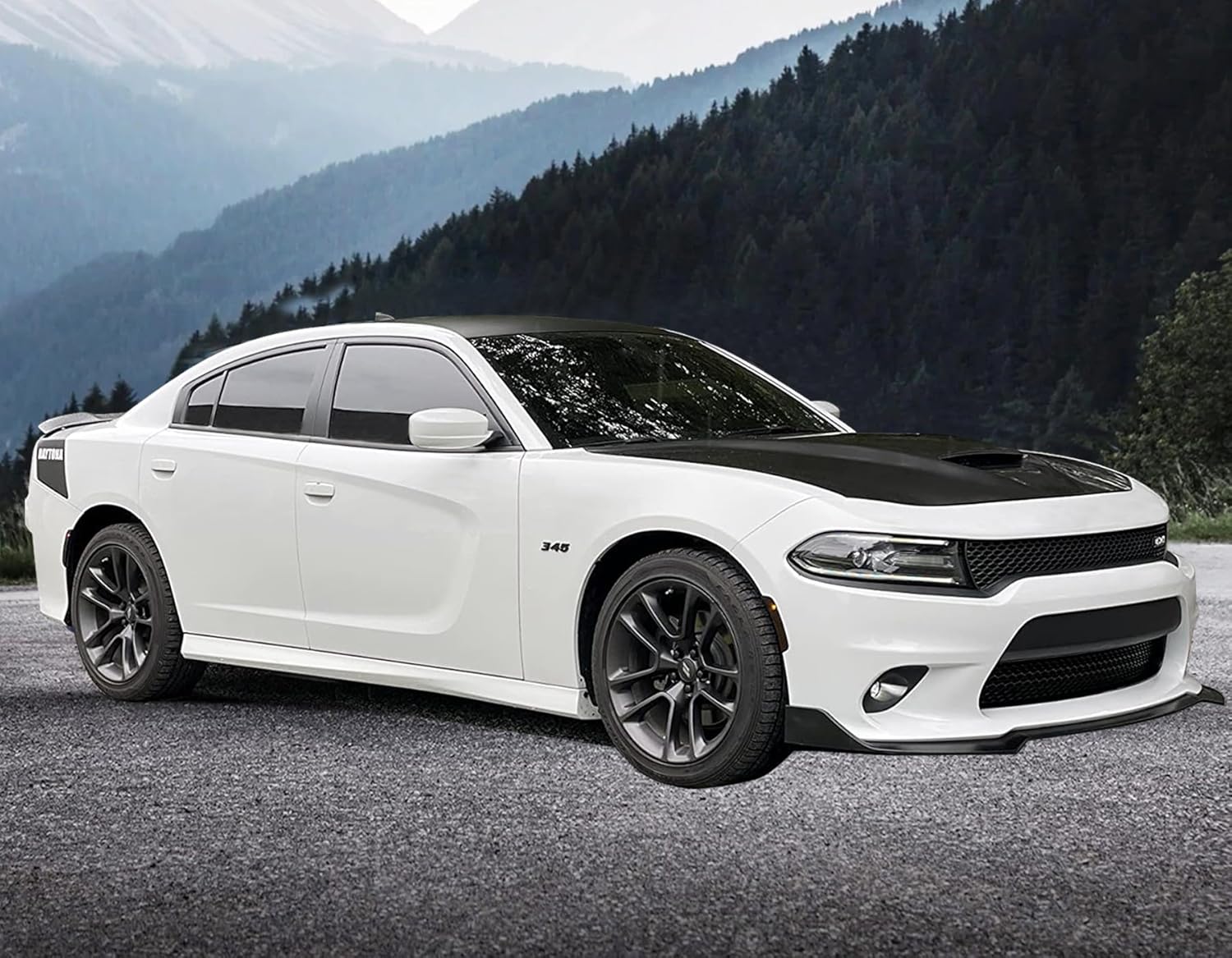 2015-2023 Dodge Charger SRT V1 Style Front Bumper Lip Spoiler - 3PCS ABS Plastic Splitter for Enhanced Aerodynamics & Aggressive Look - Perfect for Car Enthusiasts and Street Racing