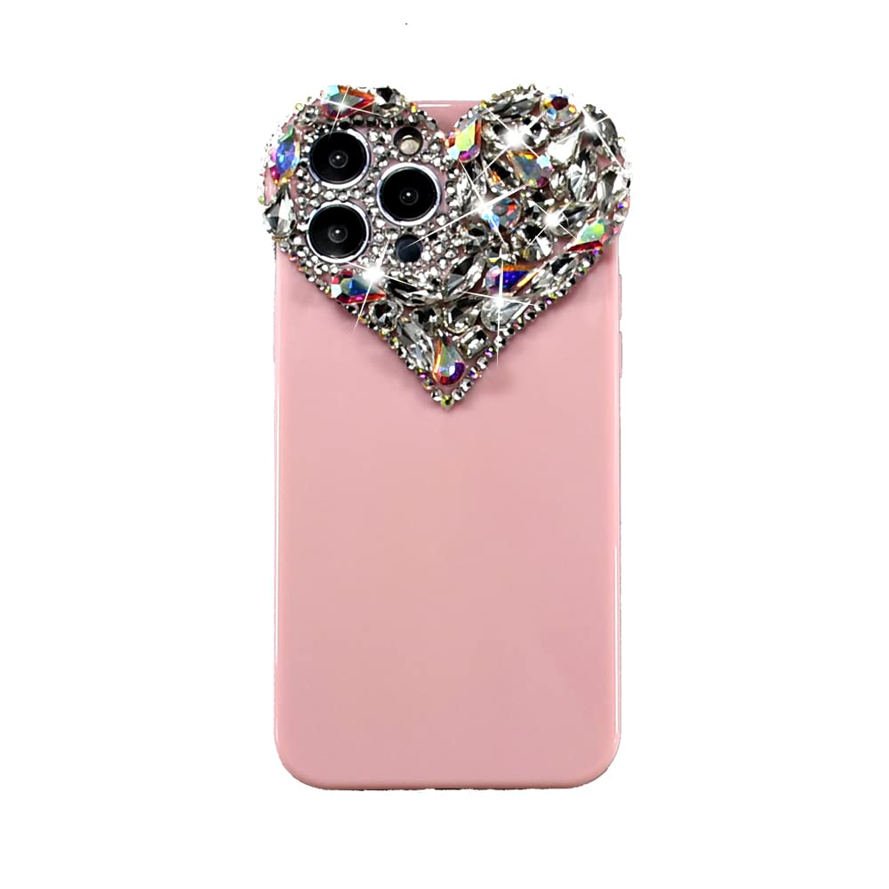 Sparkly Glitter Diamond Rhinestone Case for iPhone 12 Pro Max - Luxury 3D Gems Soft Bumper Phone Cover for Women, Girls | Perfect for Parties, Weddings, Date Nights & Everyday Glam