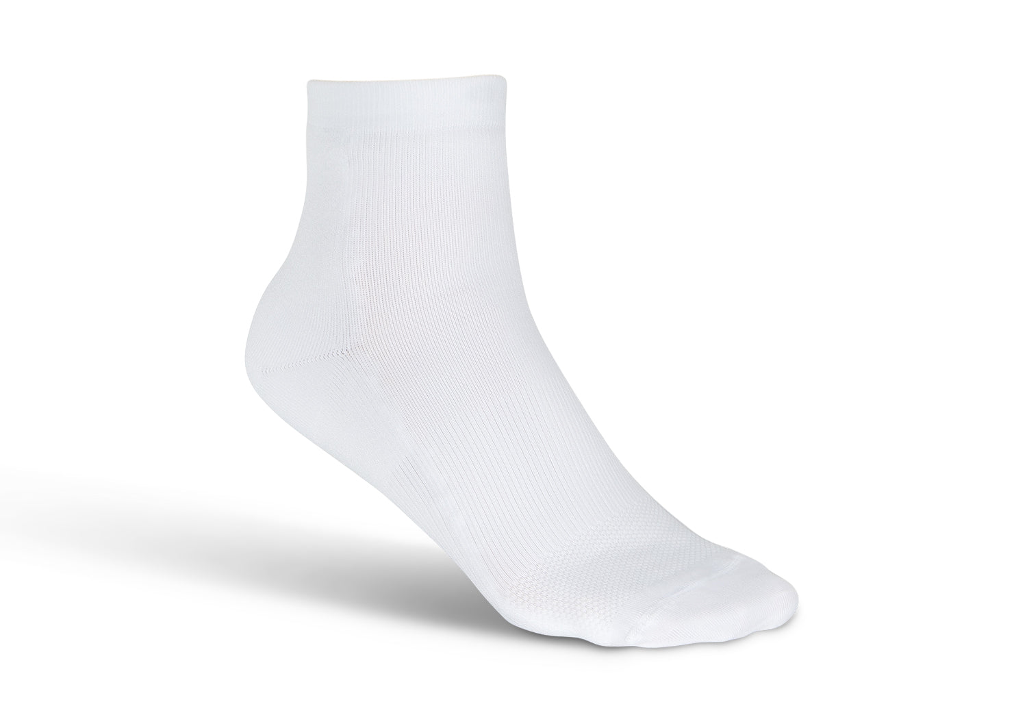 15-20 mmHg Compression Ankle Socks for Women & Men - White - Perfect for Running, Travel & Varicose Vein Relief