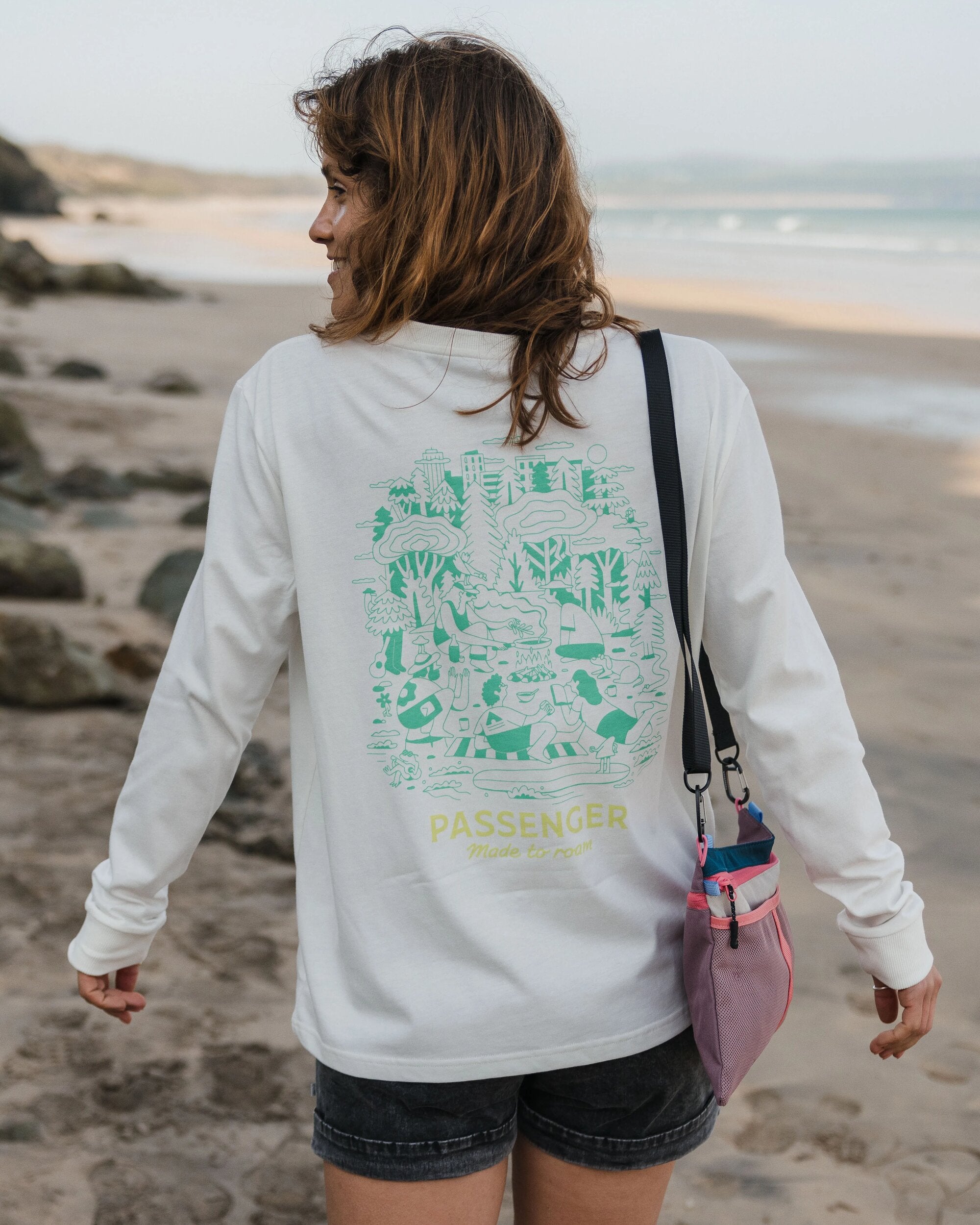 Premium Organic Cotton Oversized Long Sleeve T-Shirt for Women - Soft & Comfortable Loose Fit Top - Perfect for Casual Wear, Layering & Outdoor Activities