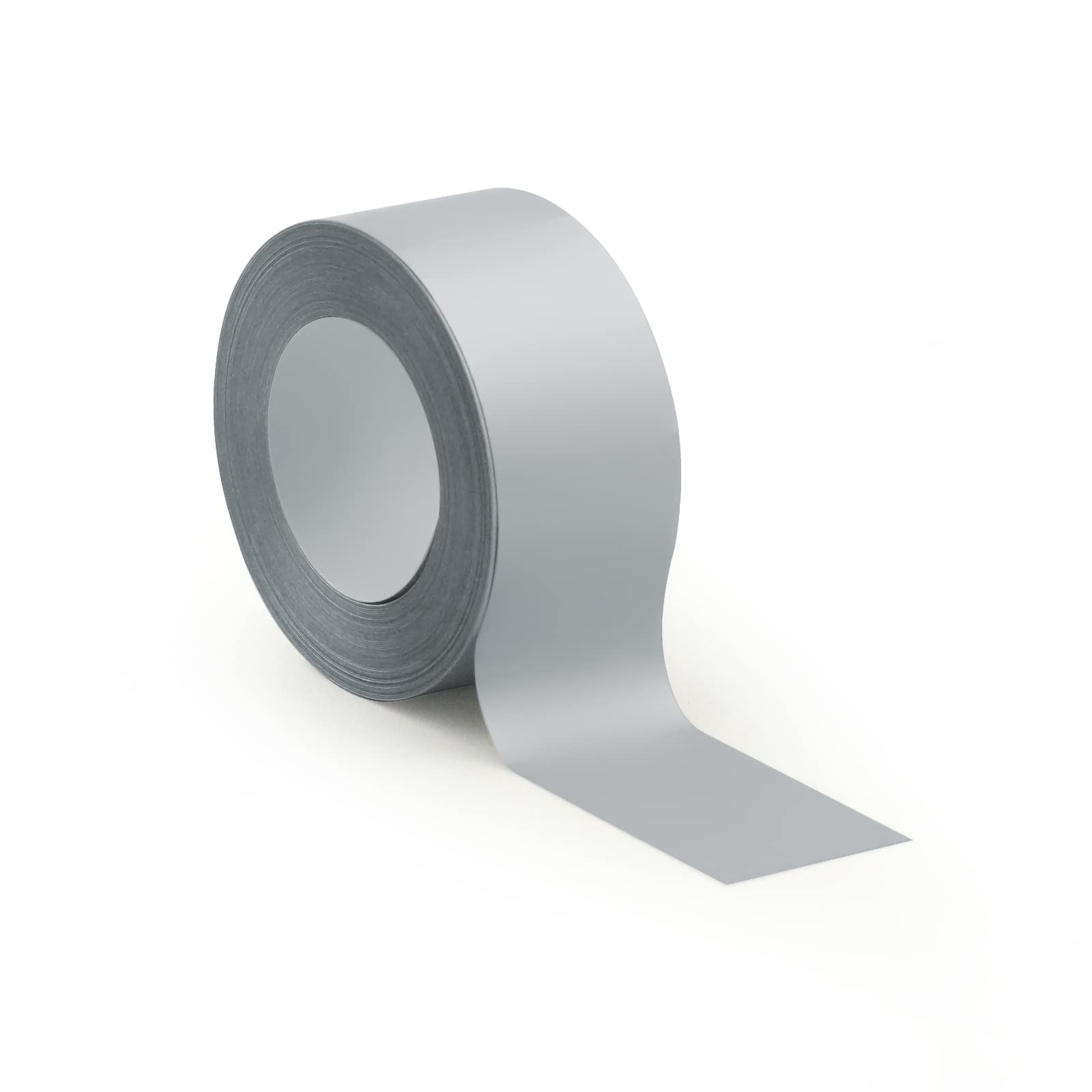 Waterproof Self-Adhesive Label Maker Tape Refill for P12 Sticker Printer - 0.59in x 170in Continuous Roll Paper (Silver) - Perfect for Office, Shipping, Home Organization & Craft Labeling