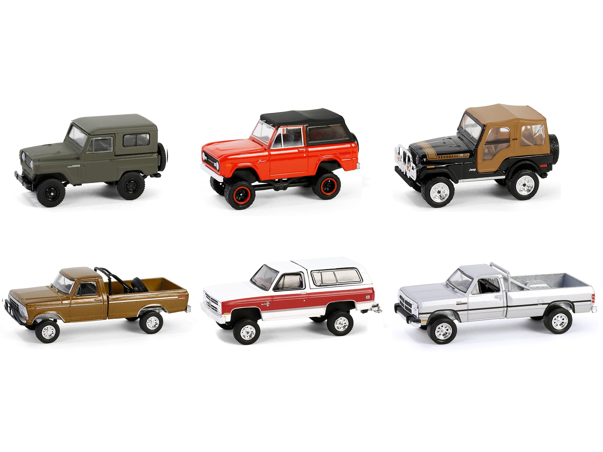 Greenlight 1/64 All Terrain Series 16 Diecast Model Cars - 6-Piece Collectible Set for Off-Road Enthusiasts | Perfect for Display, Gifts & Diorama Scenes