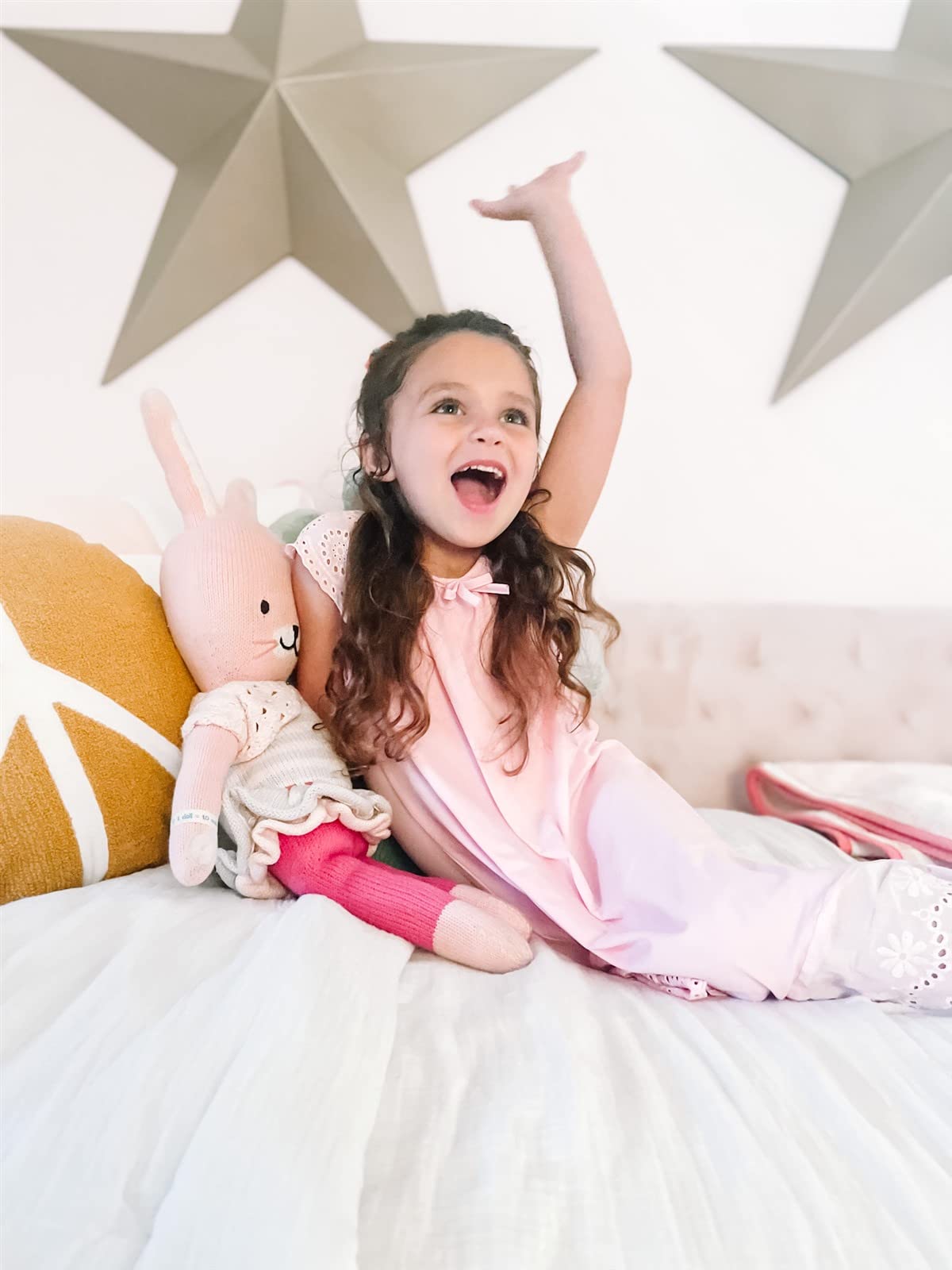 Vieille Girls Nightgowns - Cute Princess Sleepwear with Flutter Sleeves for Ages 5-12 | Soft Pajama Nightie Dress for Bedtime & Sleepovers