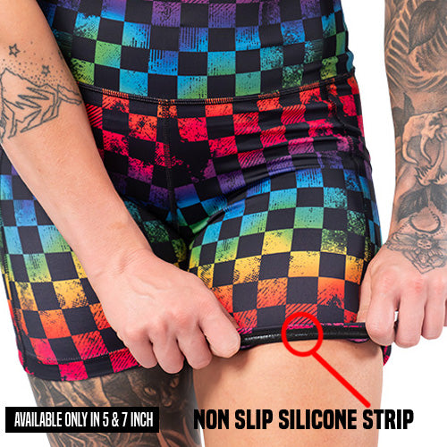 Prismatic Shorts for Men & Women - Trendy & Comfortable Summer Activewear | Perfect for Running, Yoga, Gym & Outdoor Activities