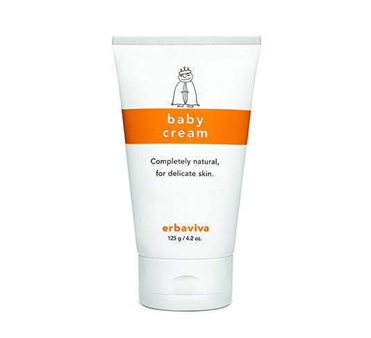 Erbaviva Organic Baby Cream for Sensitive Skin - Ivory | Gentle Moisturizer for Newborns & Infants | Perfect for Daily Hydration & Diaper Rash Prevention