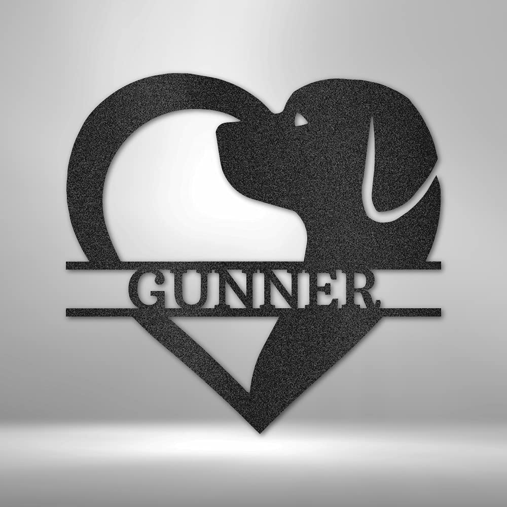 Custom Personalized Metal Name Sign - Split Letter Monogram Wall Decor for Home, Wedding & Housewarming Gifts - Outdoor & Dog House Metal Sign - Unique Present for New Homeowners