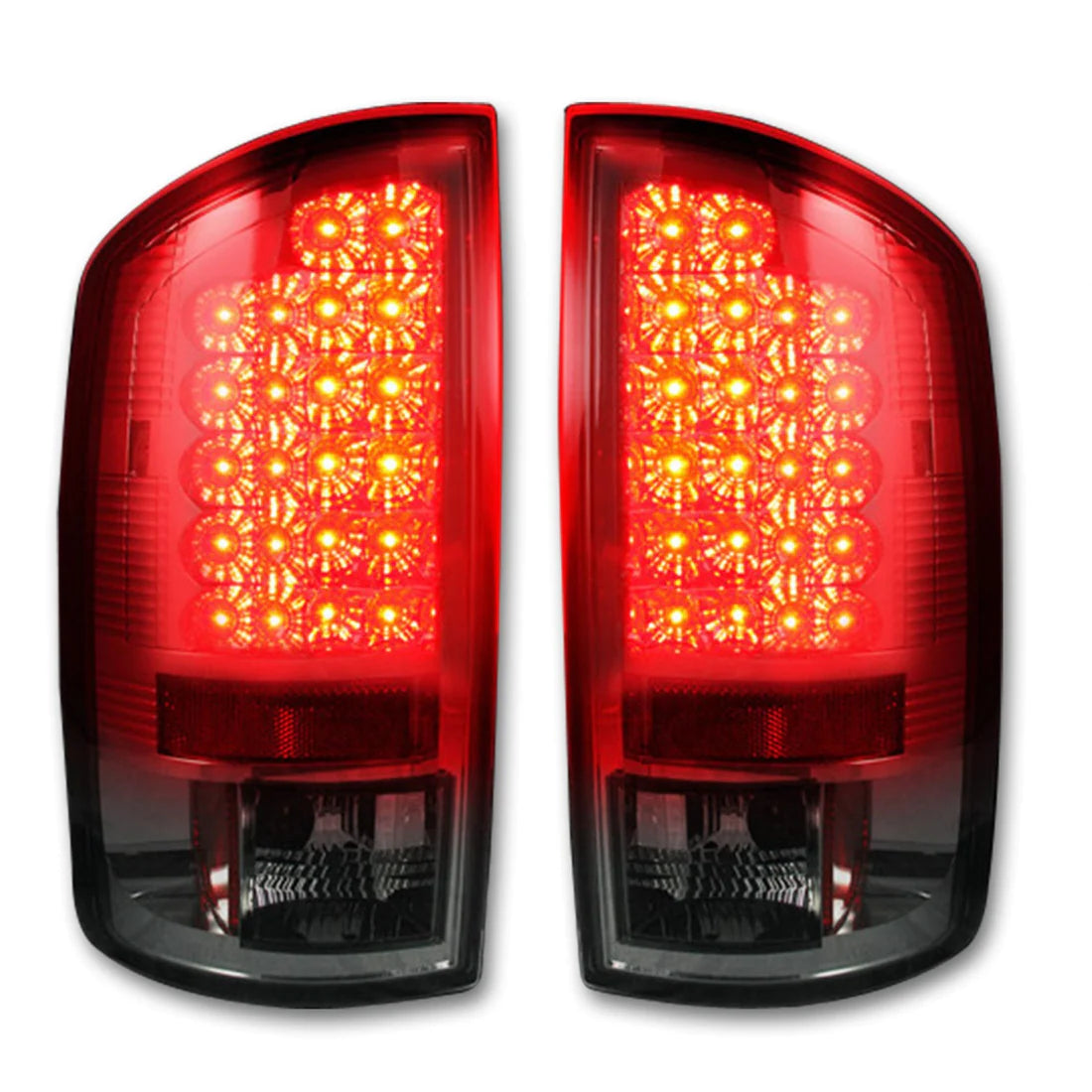 2007-2009 Dodge RAM 2500/3500 Smoked LED Tail Lights - High Visibility & Durable Replacement for Enhanced Night Driving Safety (Perfect for Off-Roading, Towing & Truck Upgrades)